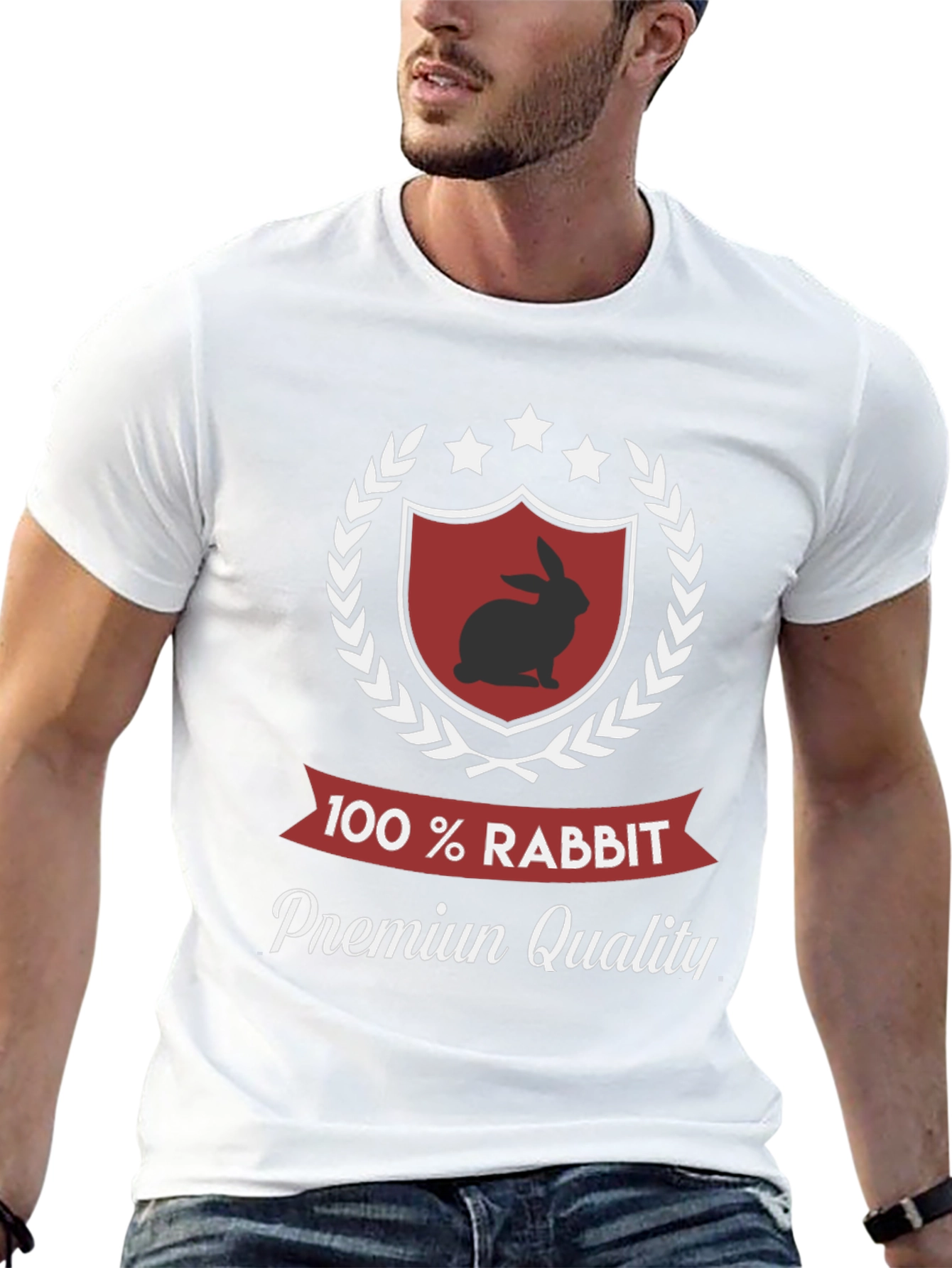 100% Rabbit Premium Quality T-Shirt