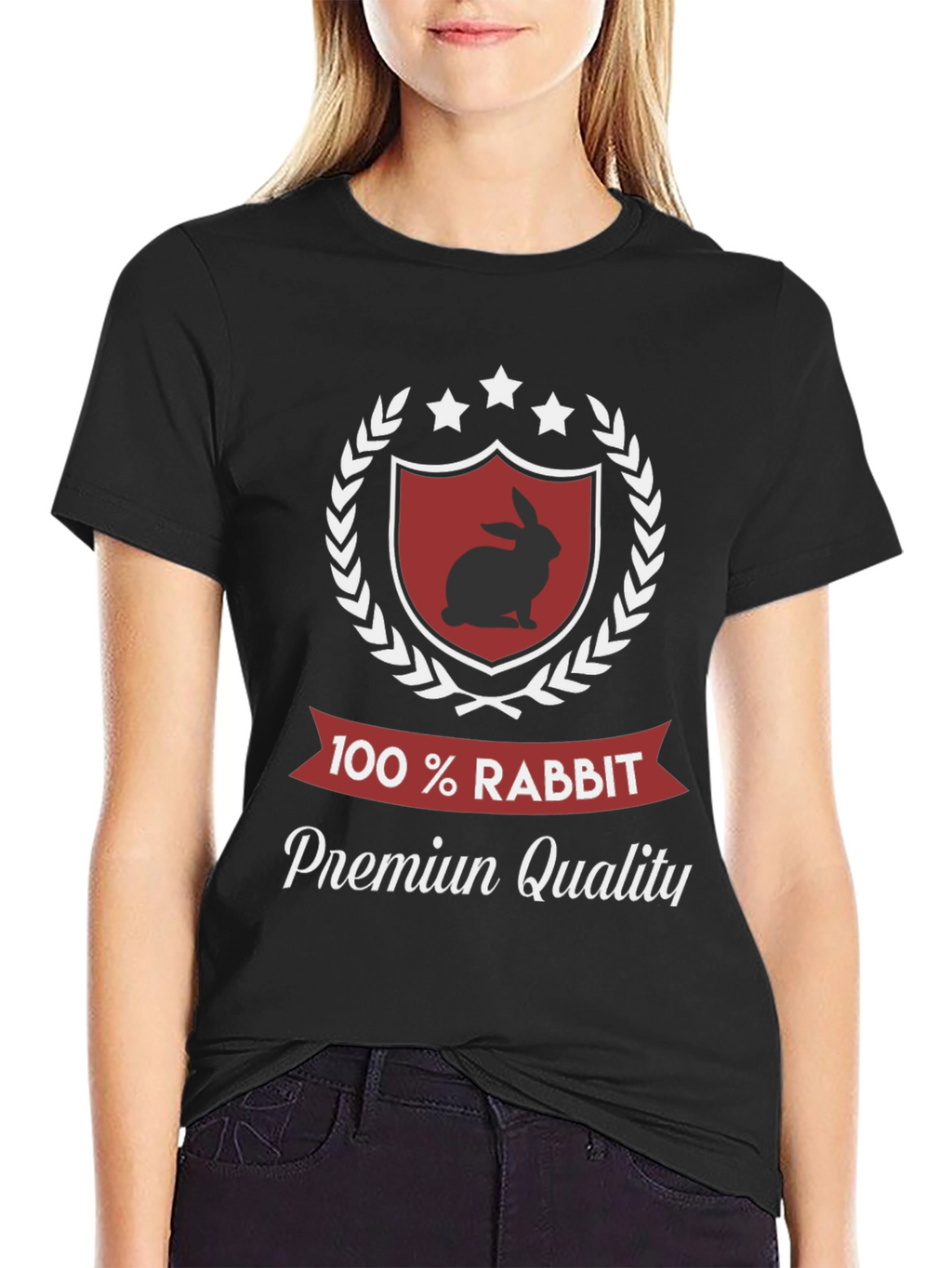 100% Rabbit Premium Quality T-Shirt