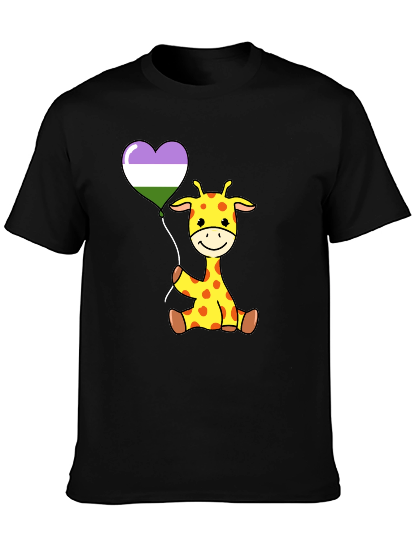 Cute Giraffe Balloon T-Shirt
