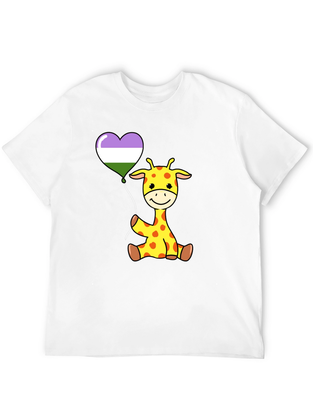 Cute Giraffe Balloon T-Shirt