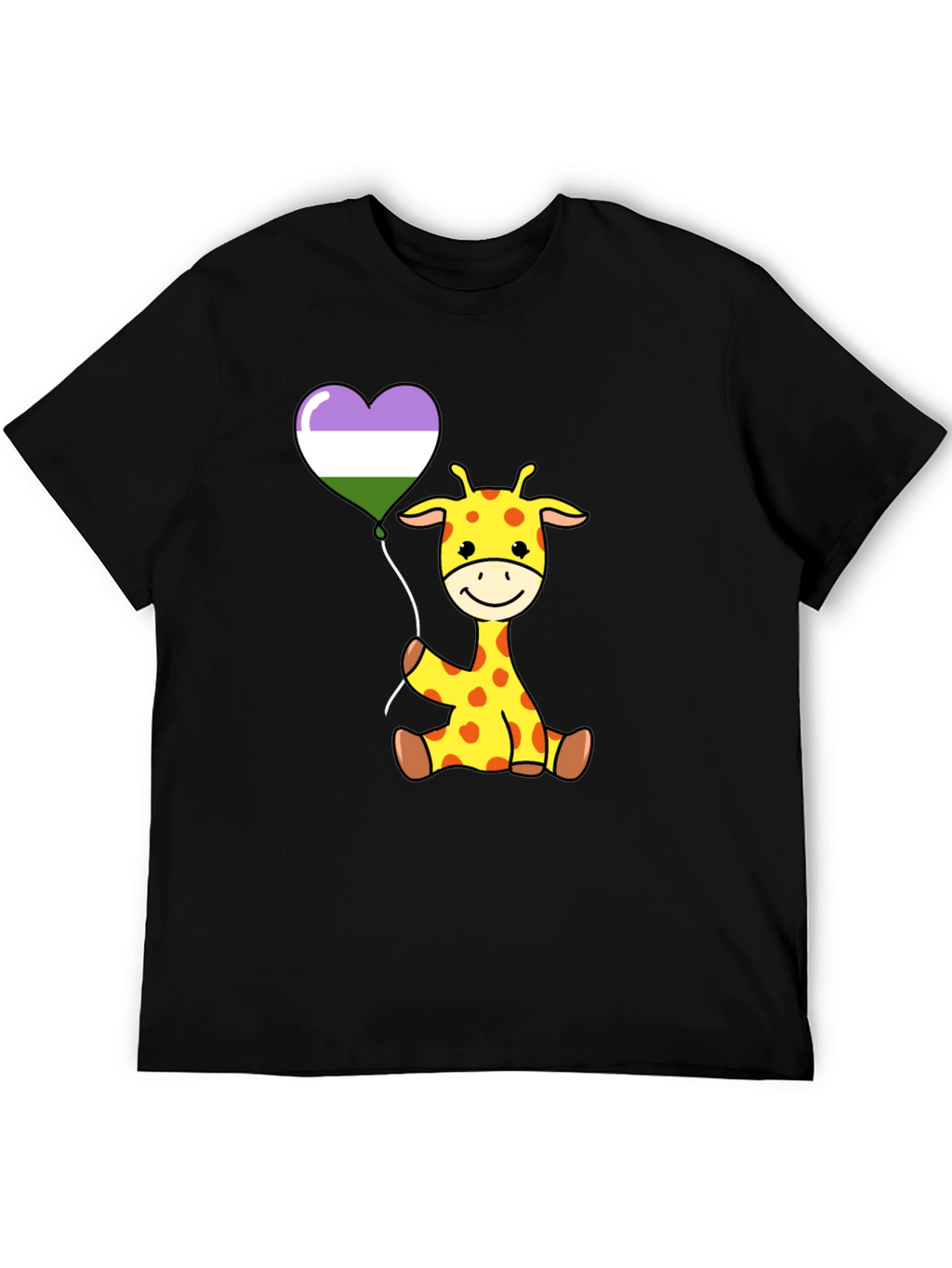 Cute Giraffe Balloon T-Shirt