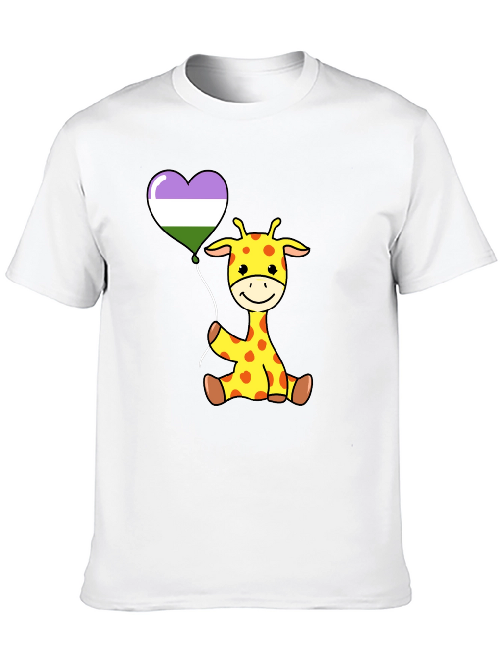 Cute Giraffe Balloon T-Shirt