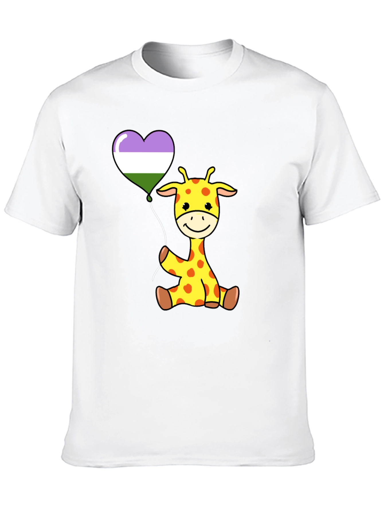 Cute Giraffe Balloon T-Shirt