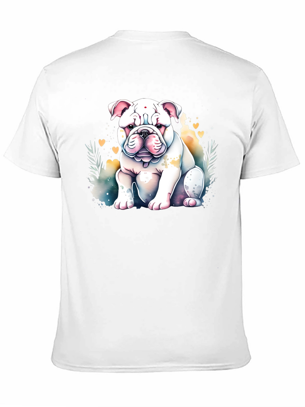 Bulldog Watercolor Graphic Tee