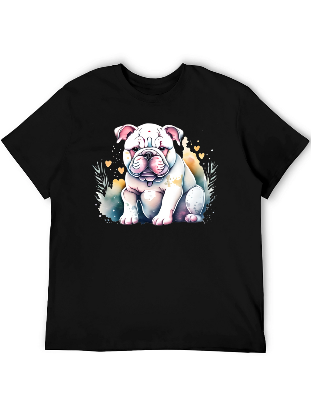 Bulldog Watercolor Graphic Tee