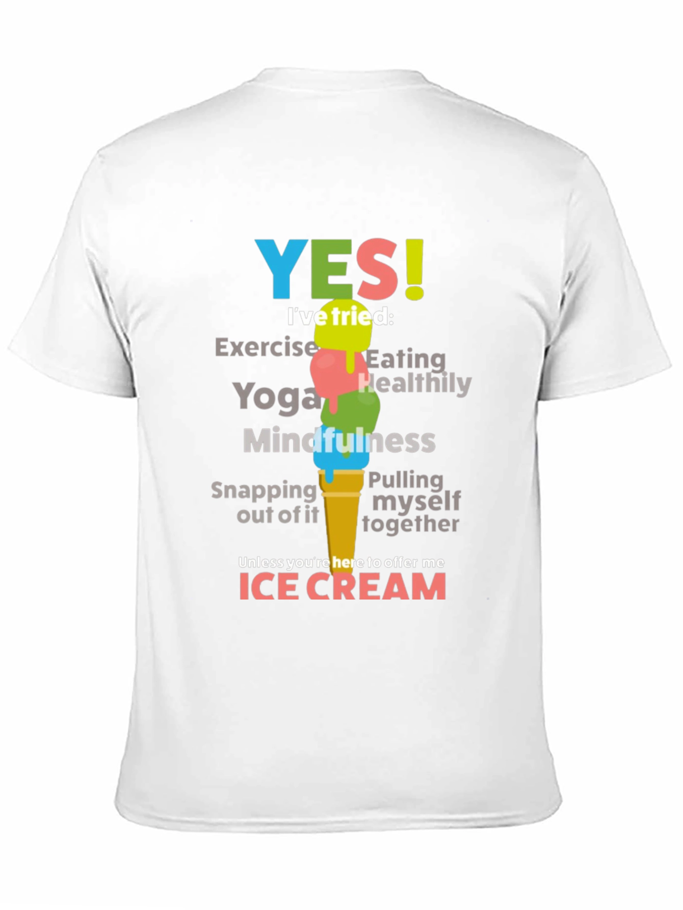Funny Ice Cream Graphic T-Shirt for Food Lovers