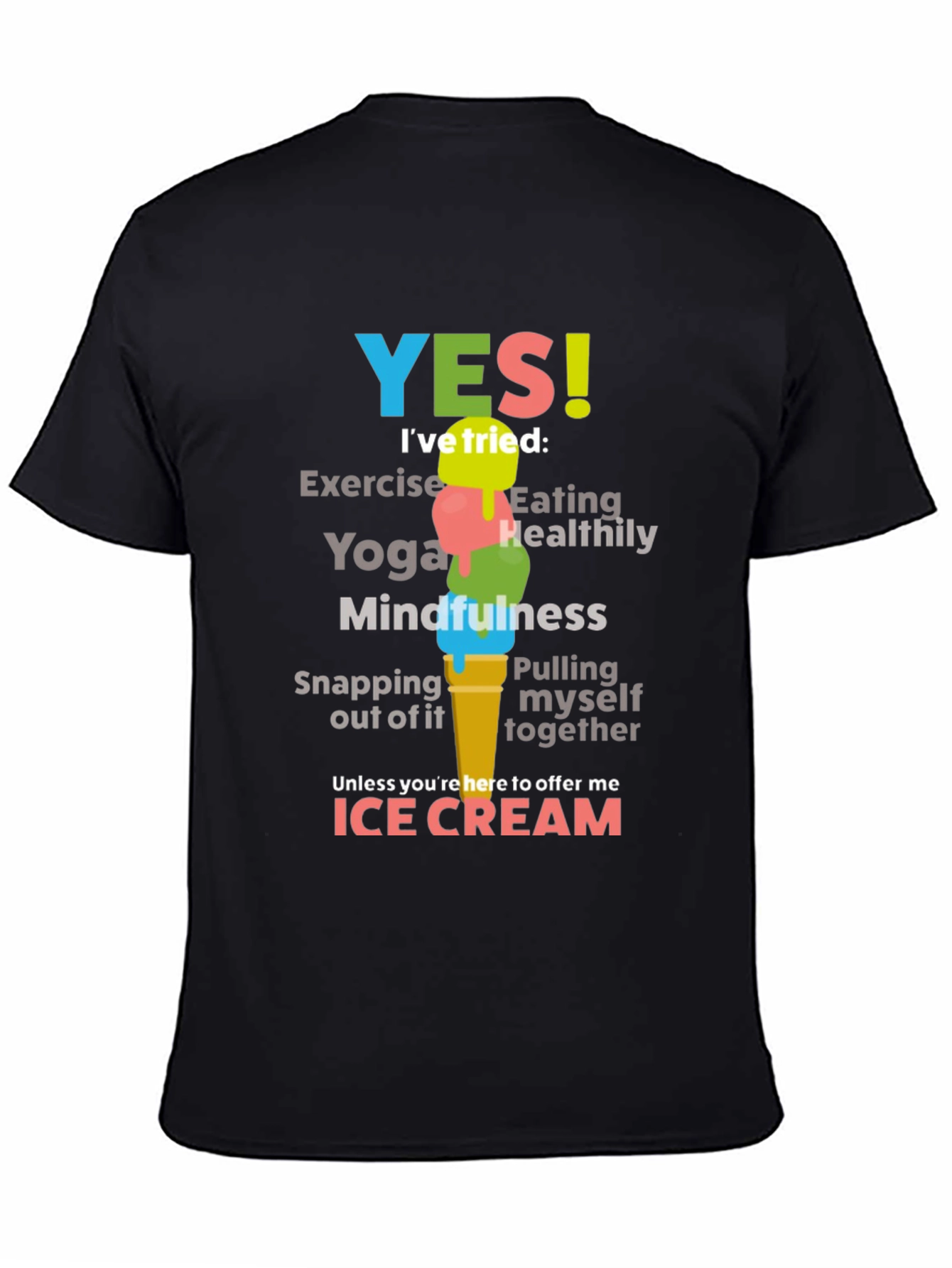 Funny Ice Cream Graphic T-Shirt for Food Lovers