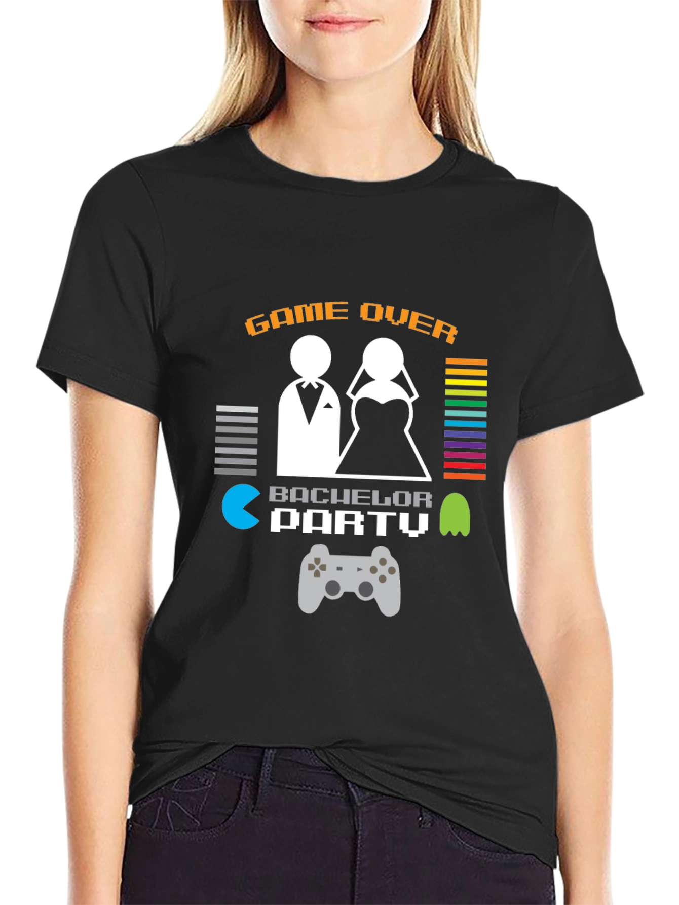 Game Over Bachelor Party T-Shirt - Gamer Groom Tee