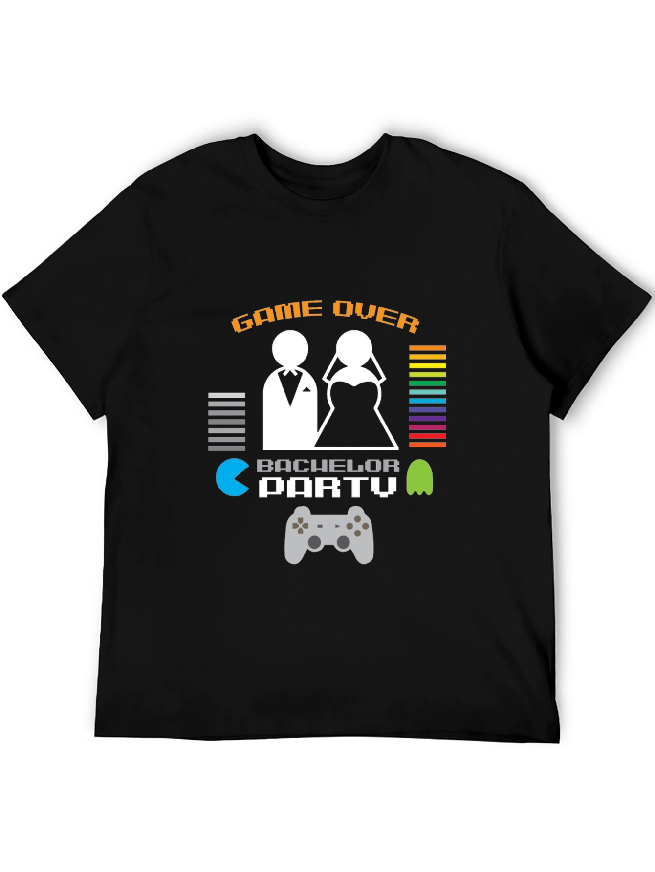 Game Over Bachelor Party T-Shirt - Gamer Groom Tee
