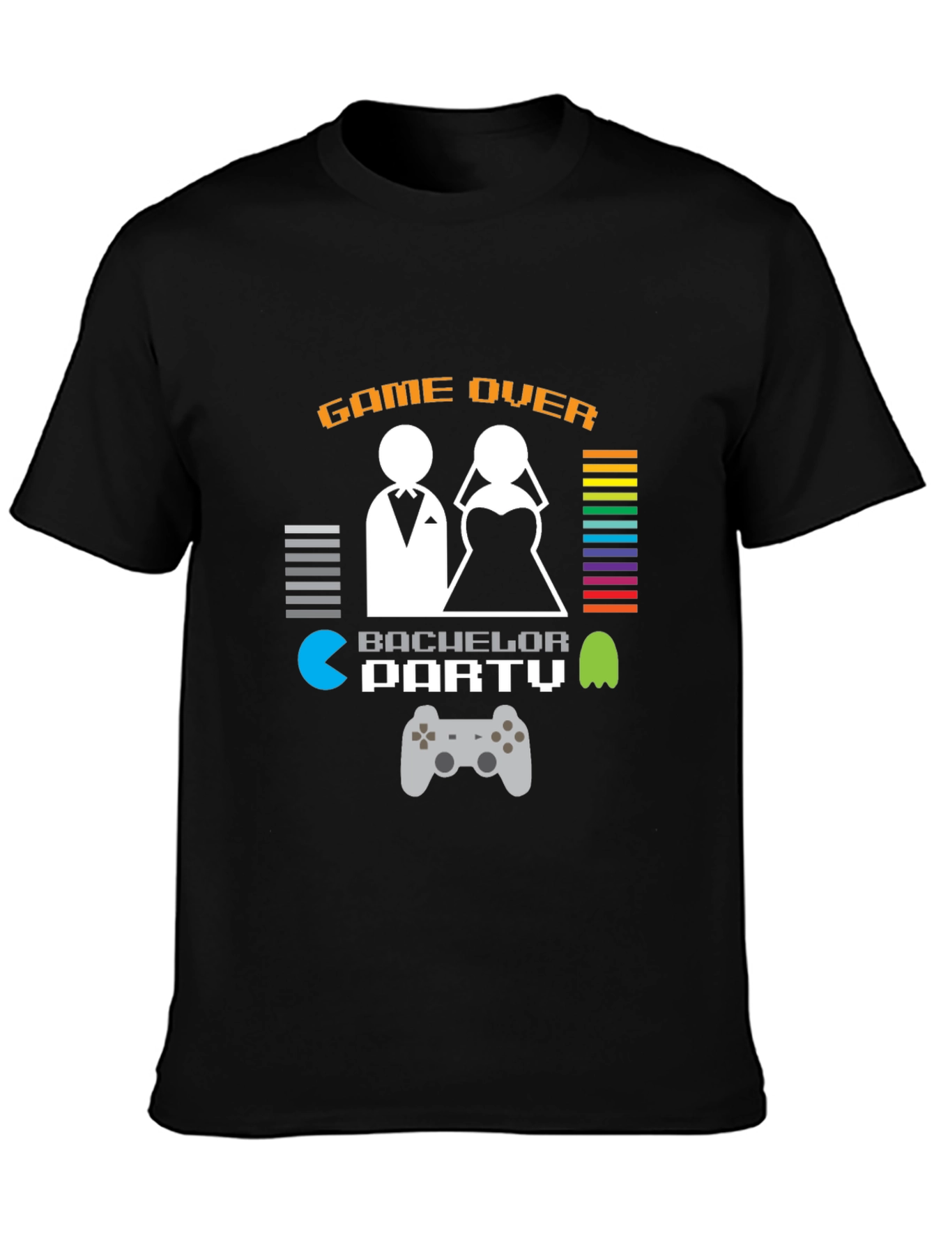 Game Over Bachelor Party T-Shirt - Gamer Groom Tee
