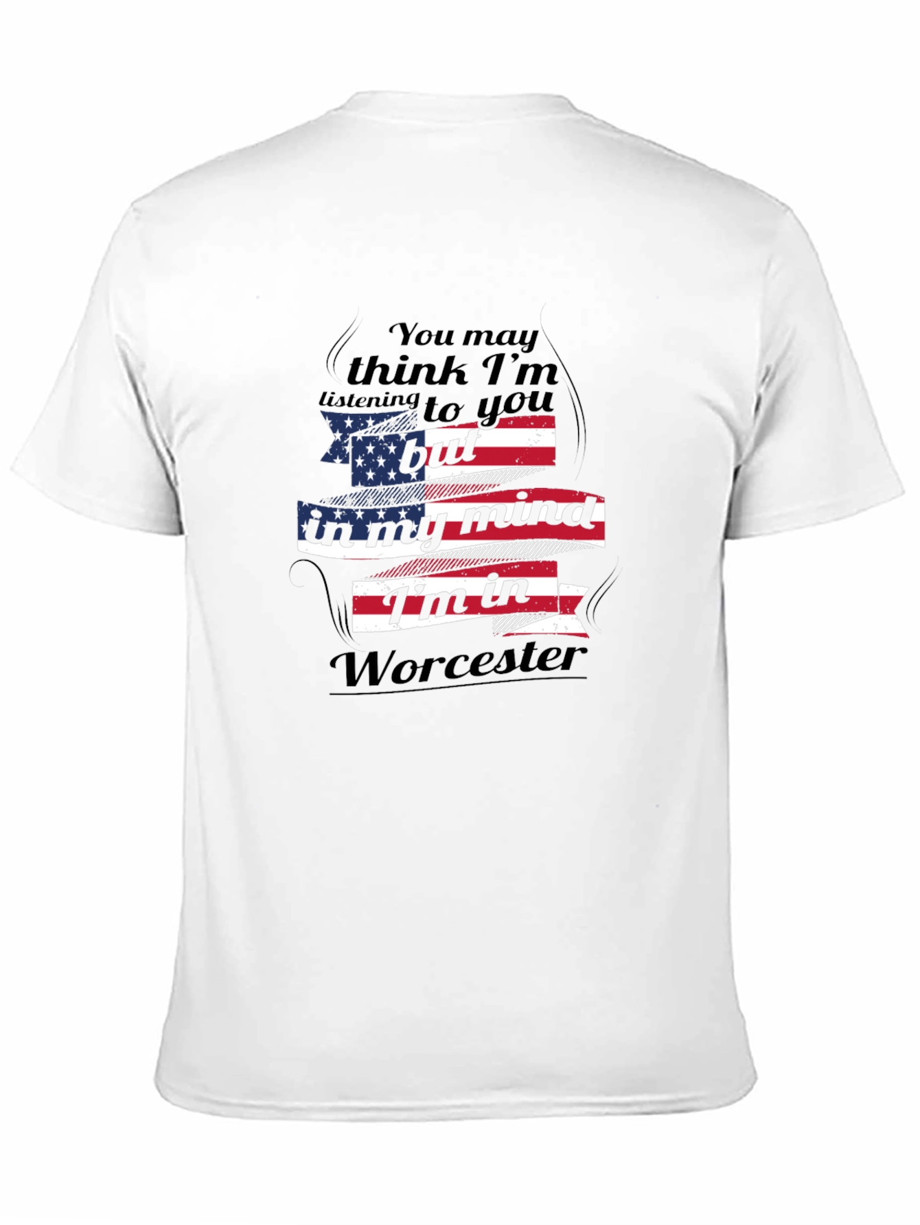 Worcester Mind T-Shirt USA Flag Design