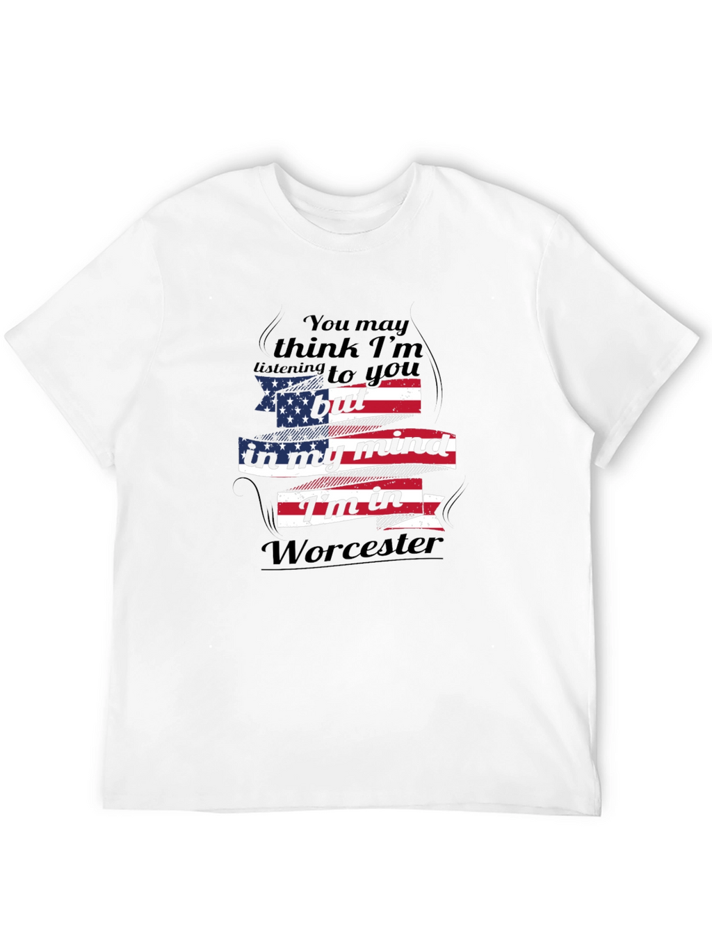 Worcester Mind T-Shirt USA Flag Design