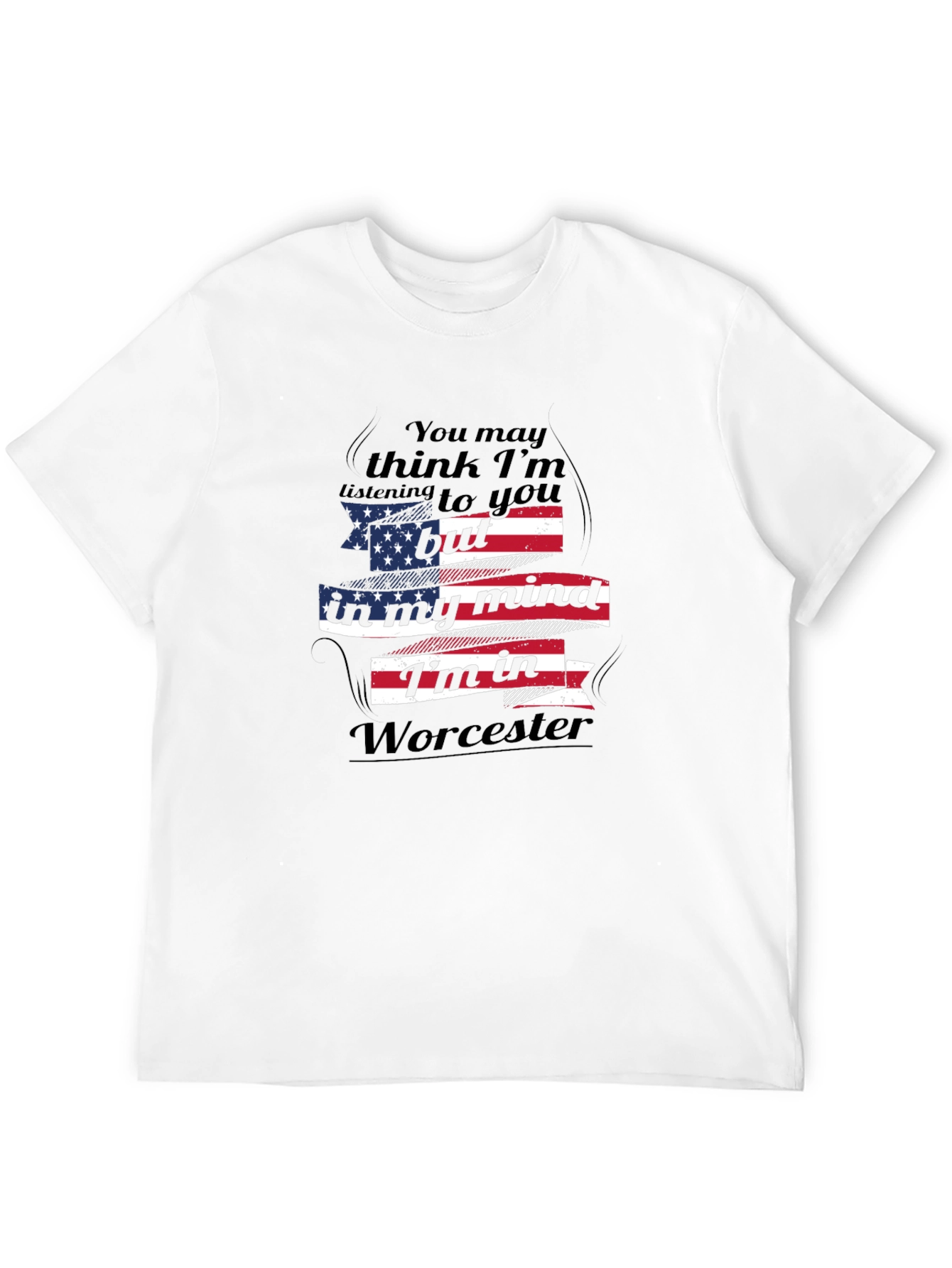 Worcester Mind T-Shirt USA Flag Design