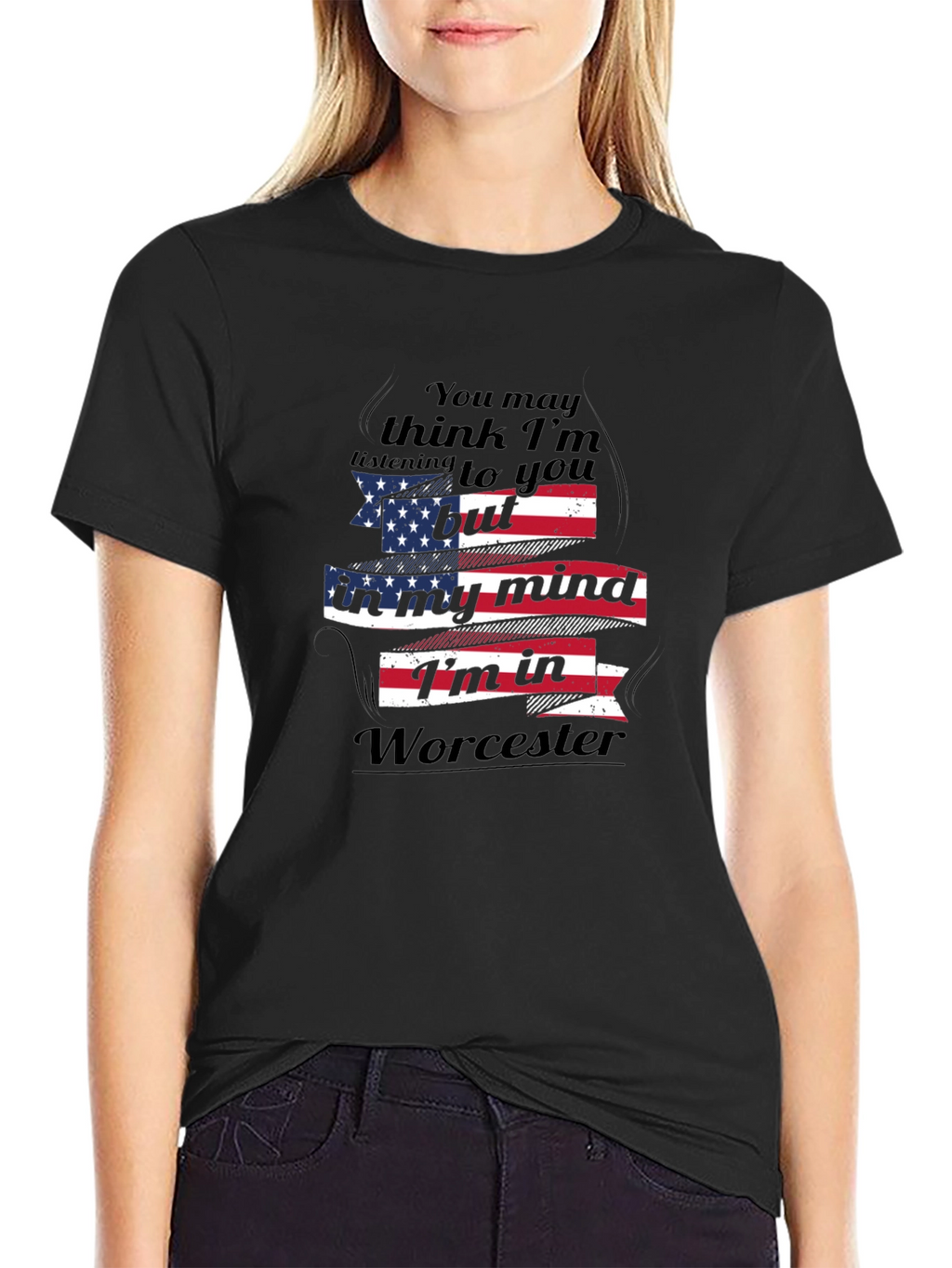 Worcester Mind T-Shirt USA Flag Design