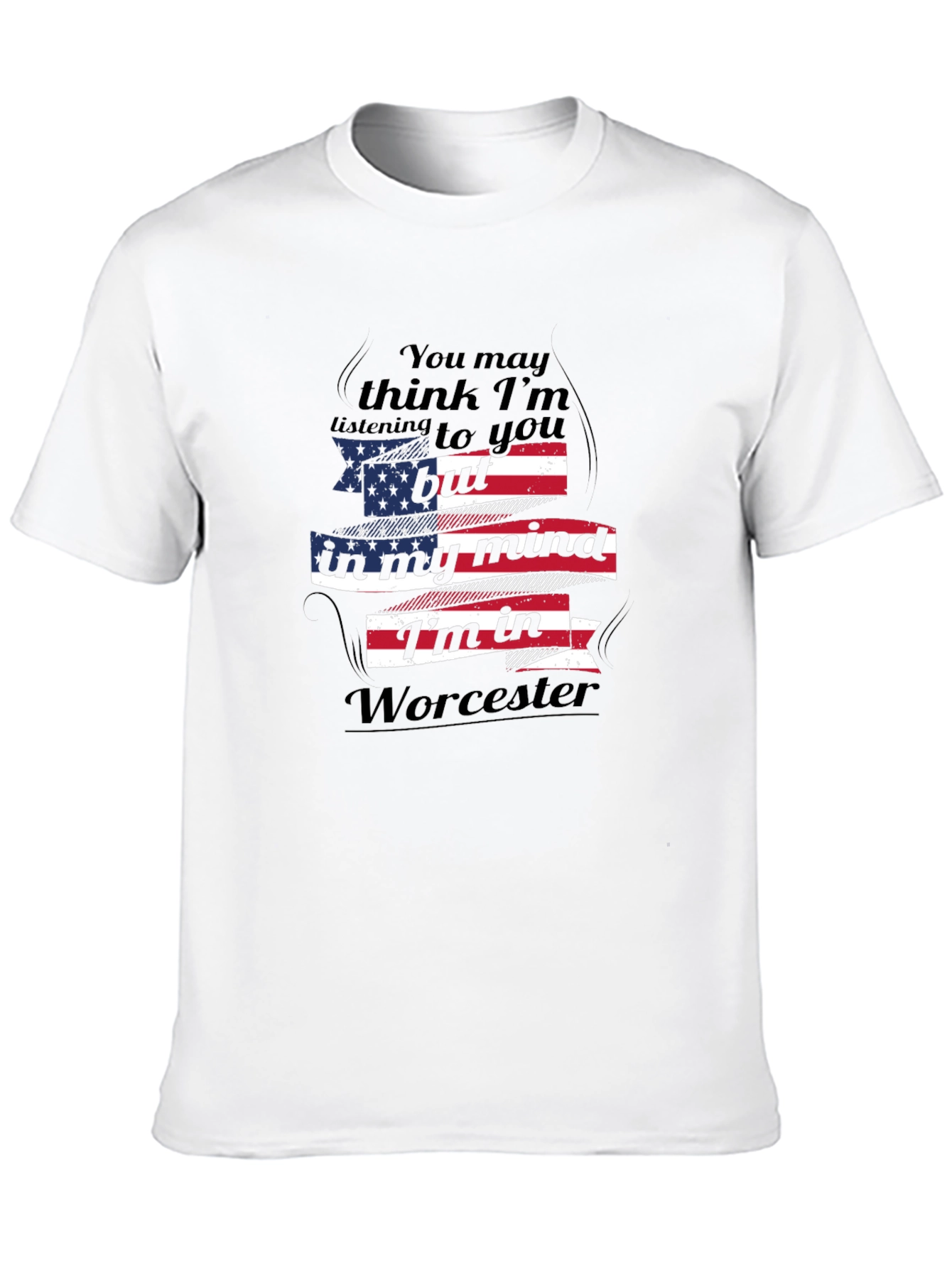 Worcester Mind T-Shirt USA Flag Design