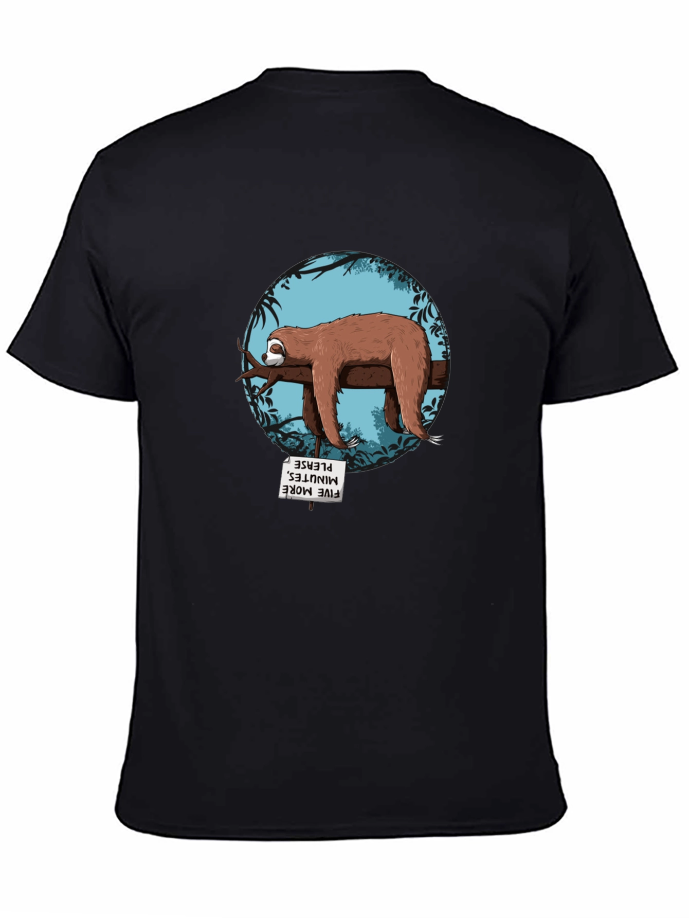 Sloth Graphic Tee - Five More Minutes Please T-Shirt