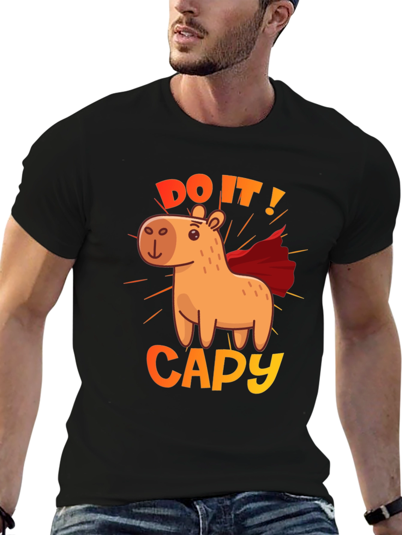 Do It! Capy Superhero Graphic Tee