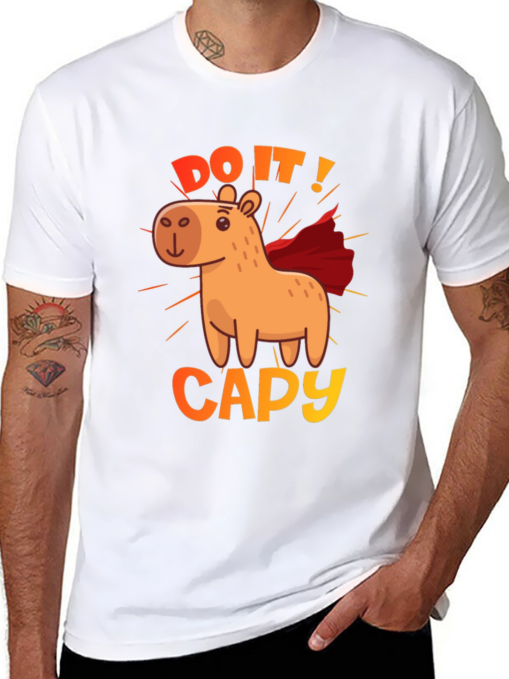 Do It! Capy Superhero Graphic Tee