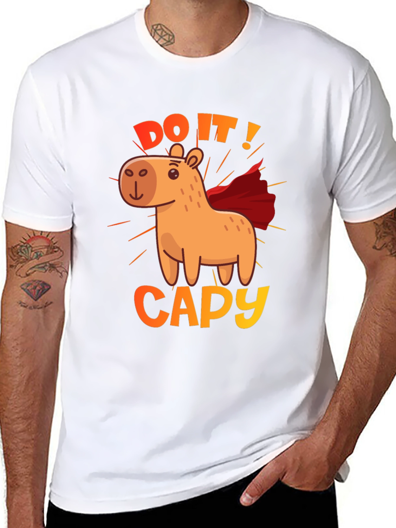 Do It! Capy Superhero Graphic Tee