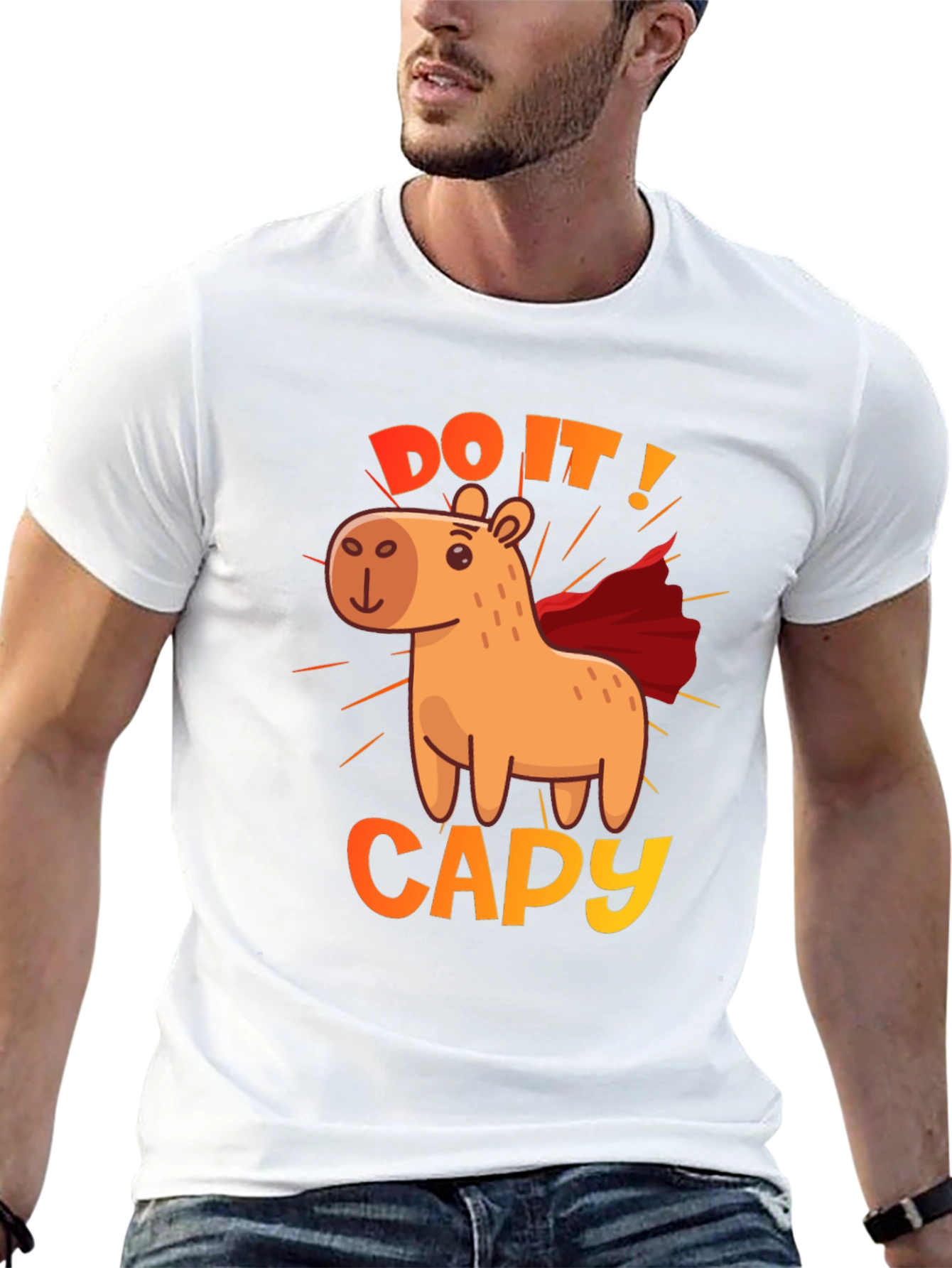 Do It! Capy Superhero Graphic Tee