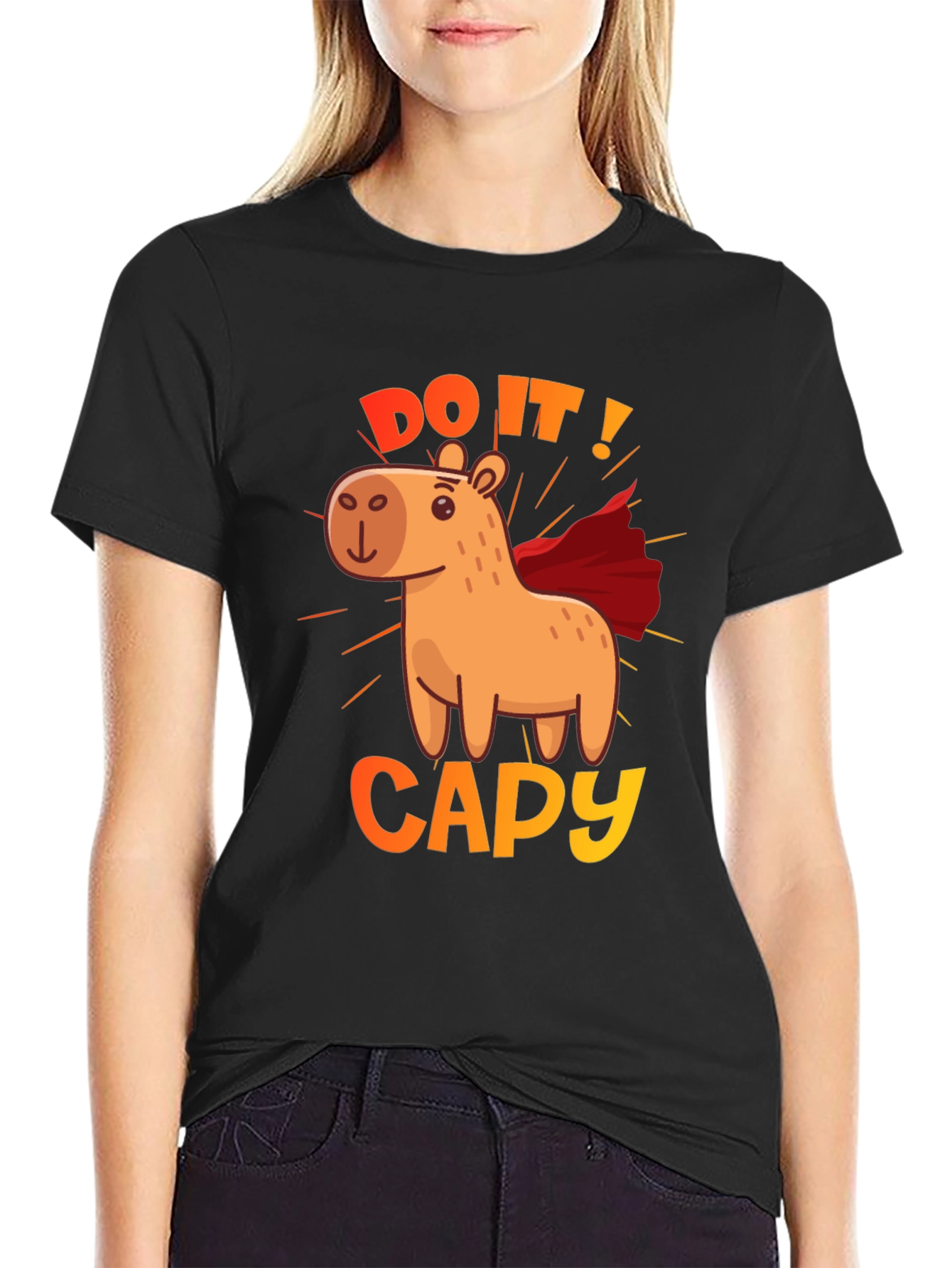 Do It! Capy Superhero Graphic Tee