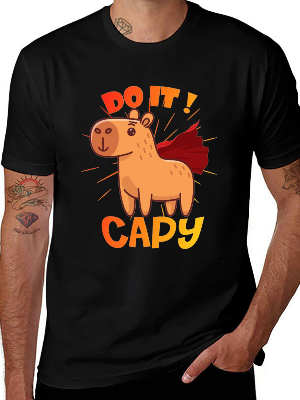 Do It! Capy Superhero Graphic Tee