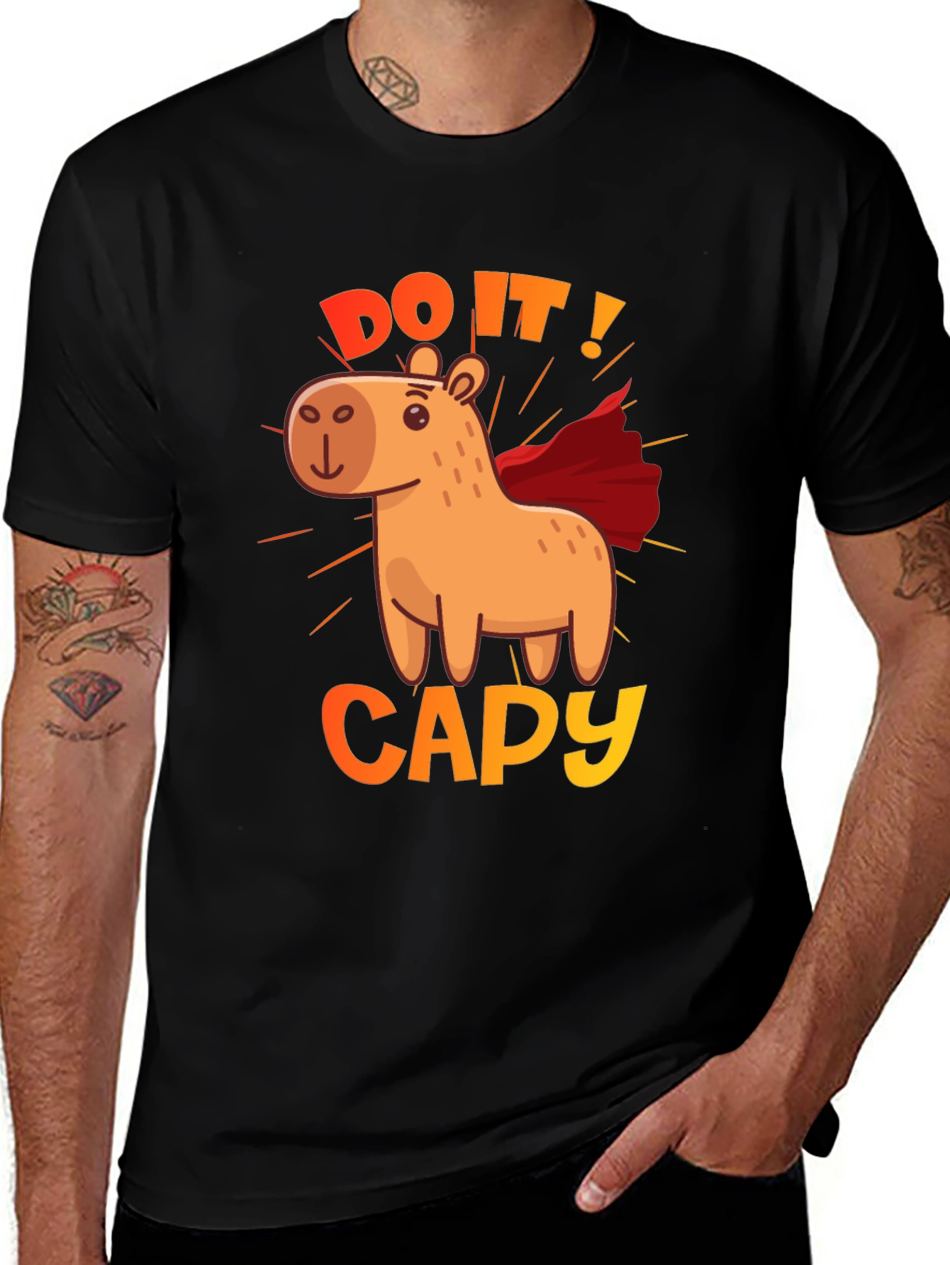 Do It! Capy Superhero Graphic Tee
