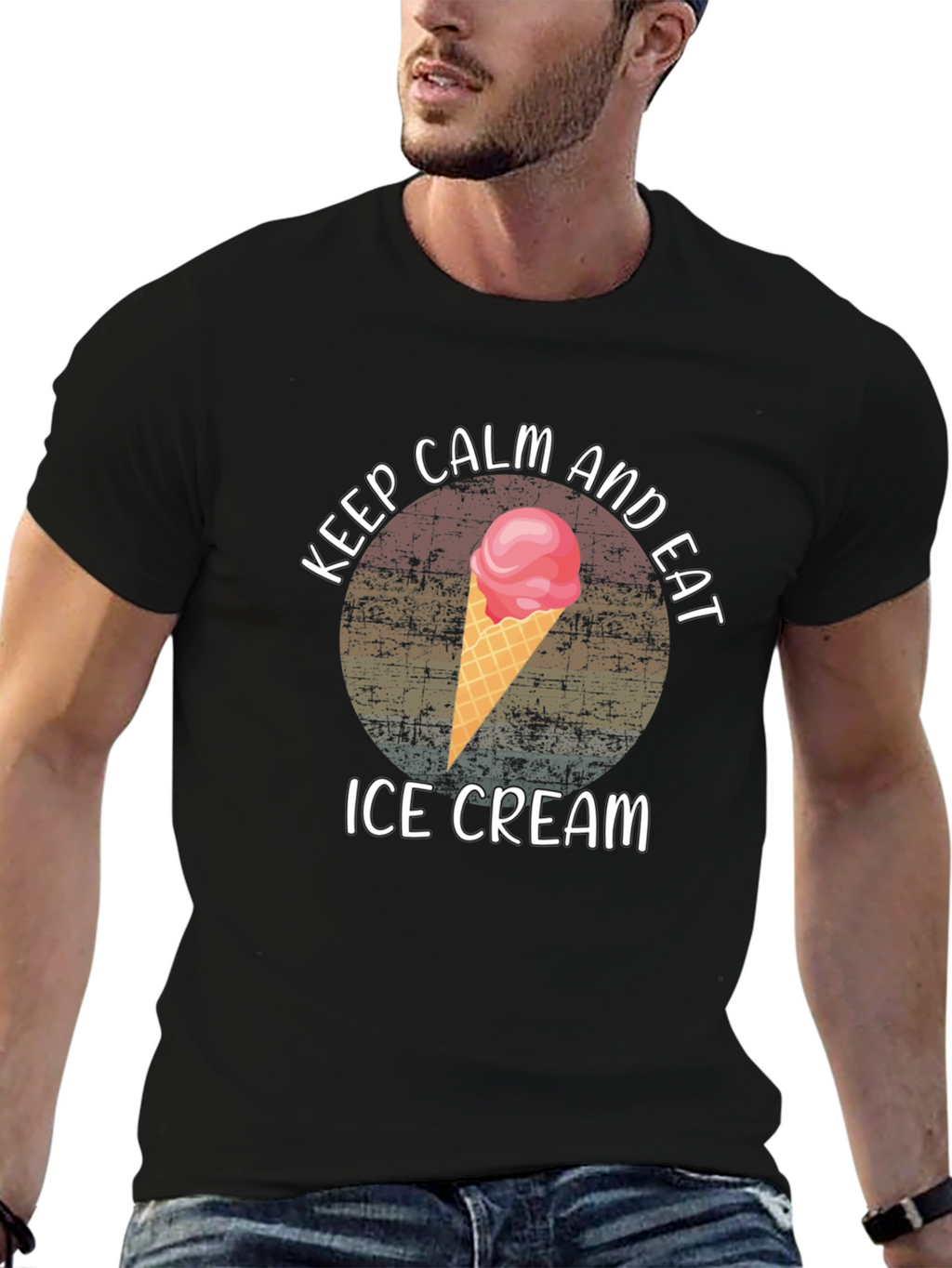 Keep Calm and Eat Ice Cream T-Shirt