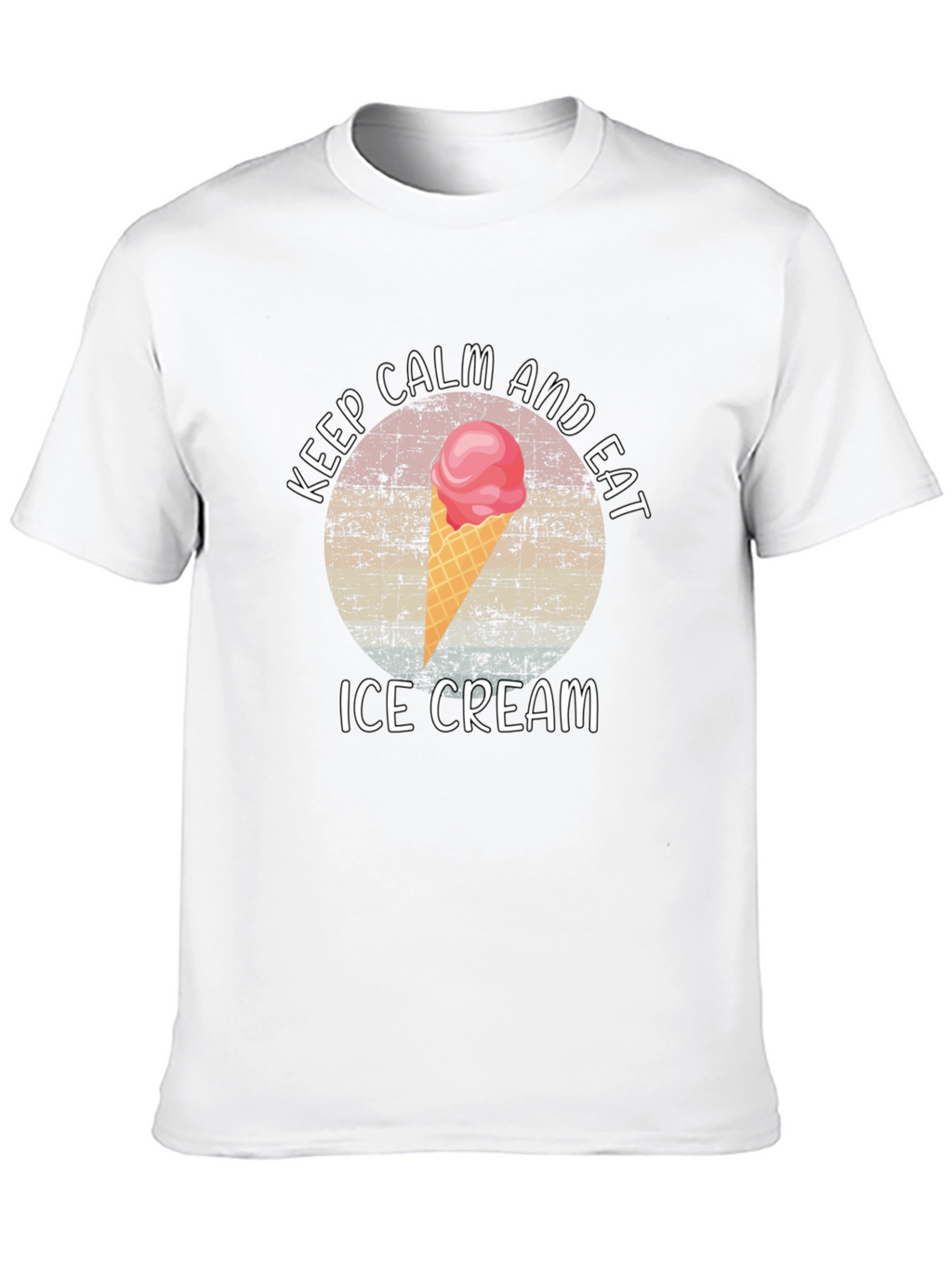Keep Calm and Eat Ice Cream T-Shirt