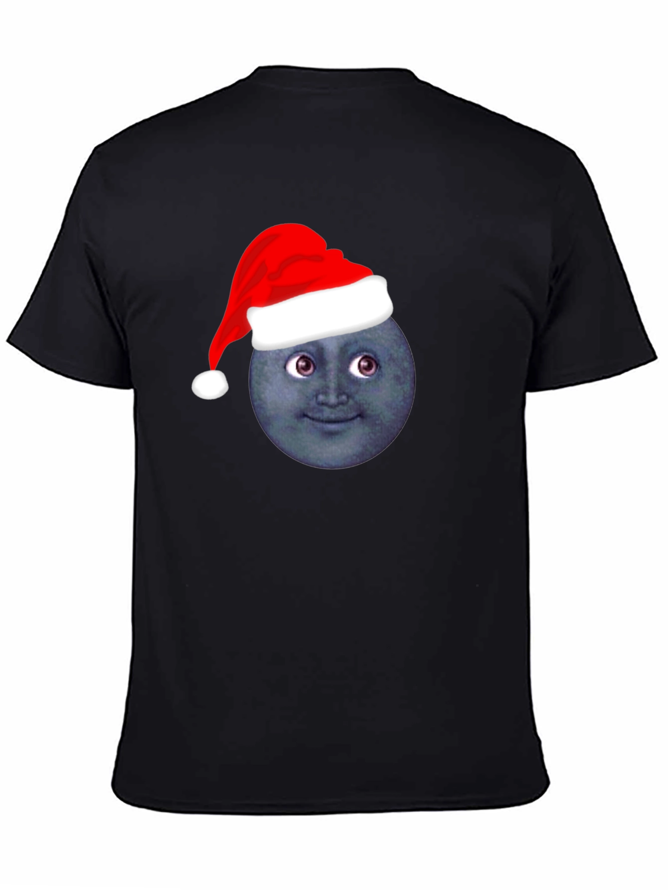 Festive Moon Face T-Shirt - Holiday Cheer!