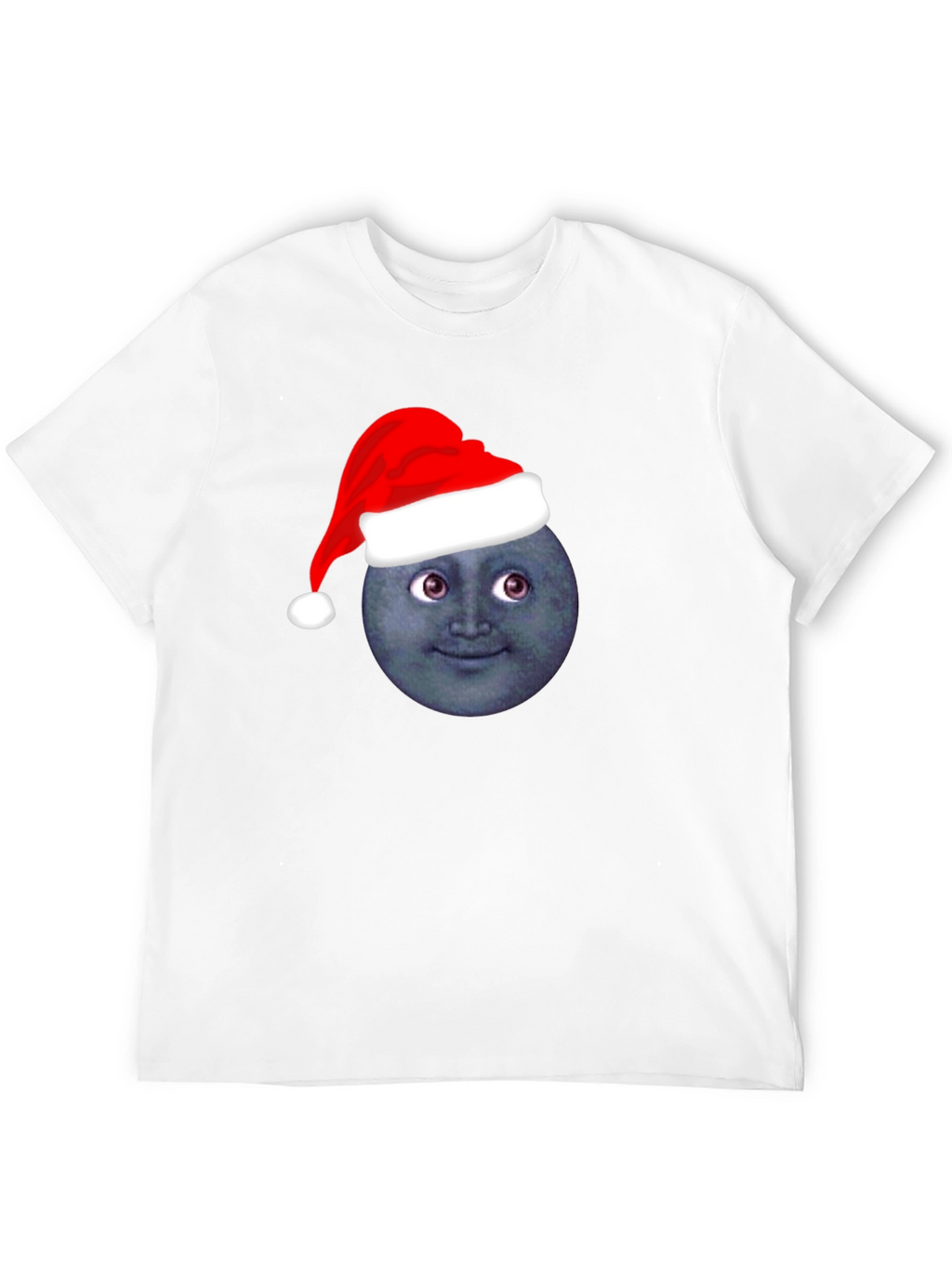 Festive Moon Face T-Shirt - Holiday Cheer!