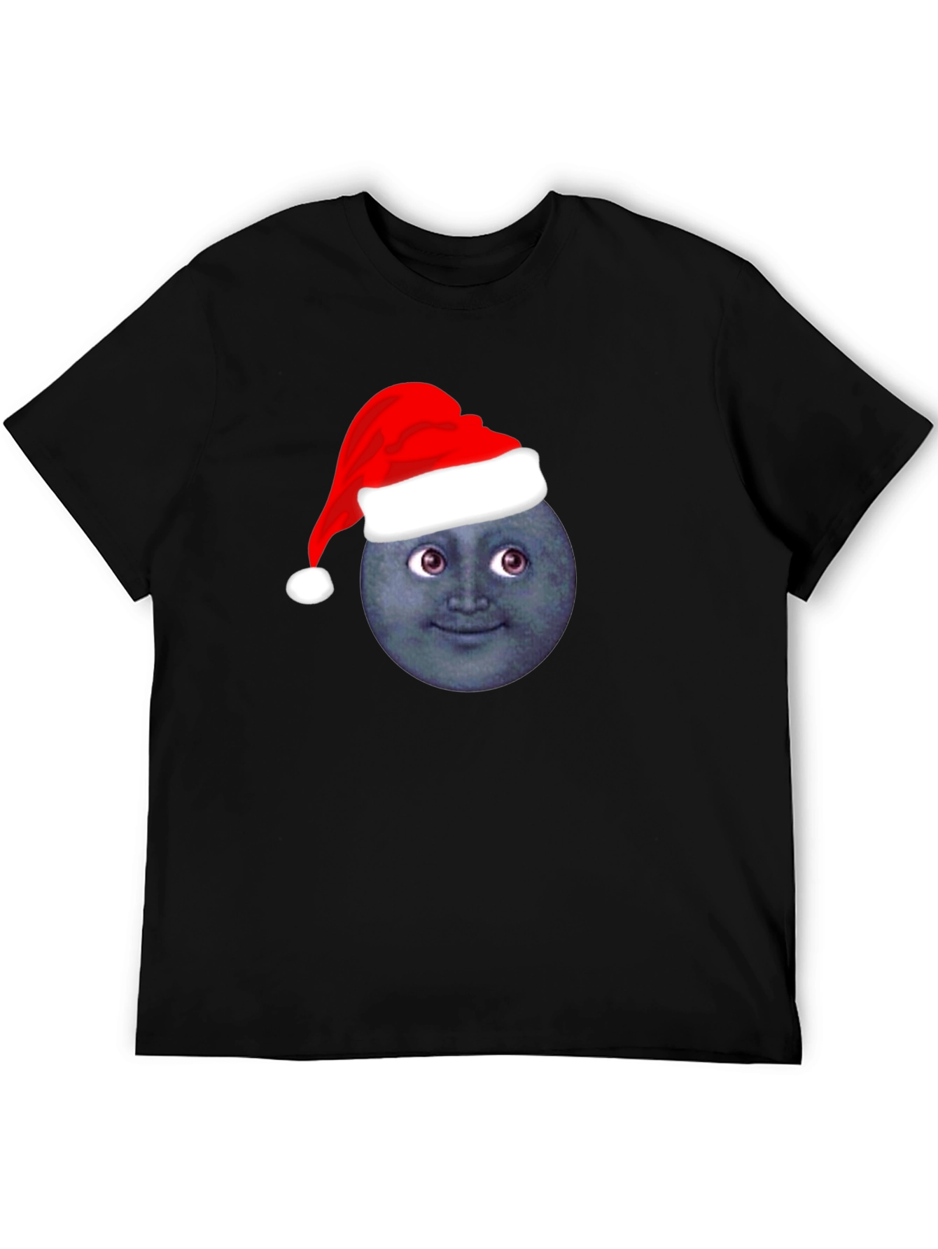 Festive Moon Face T-Shirt - Holiday Cheer!