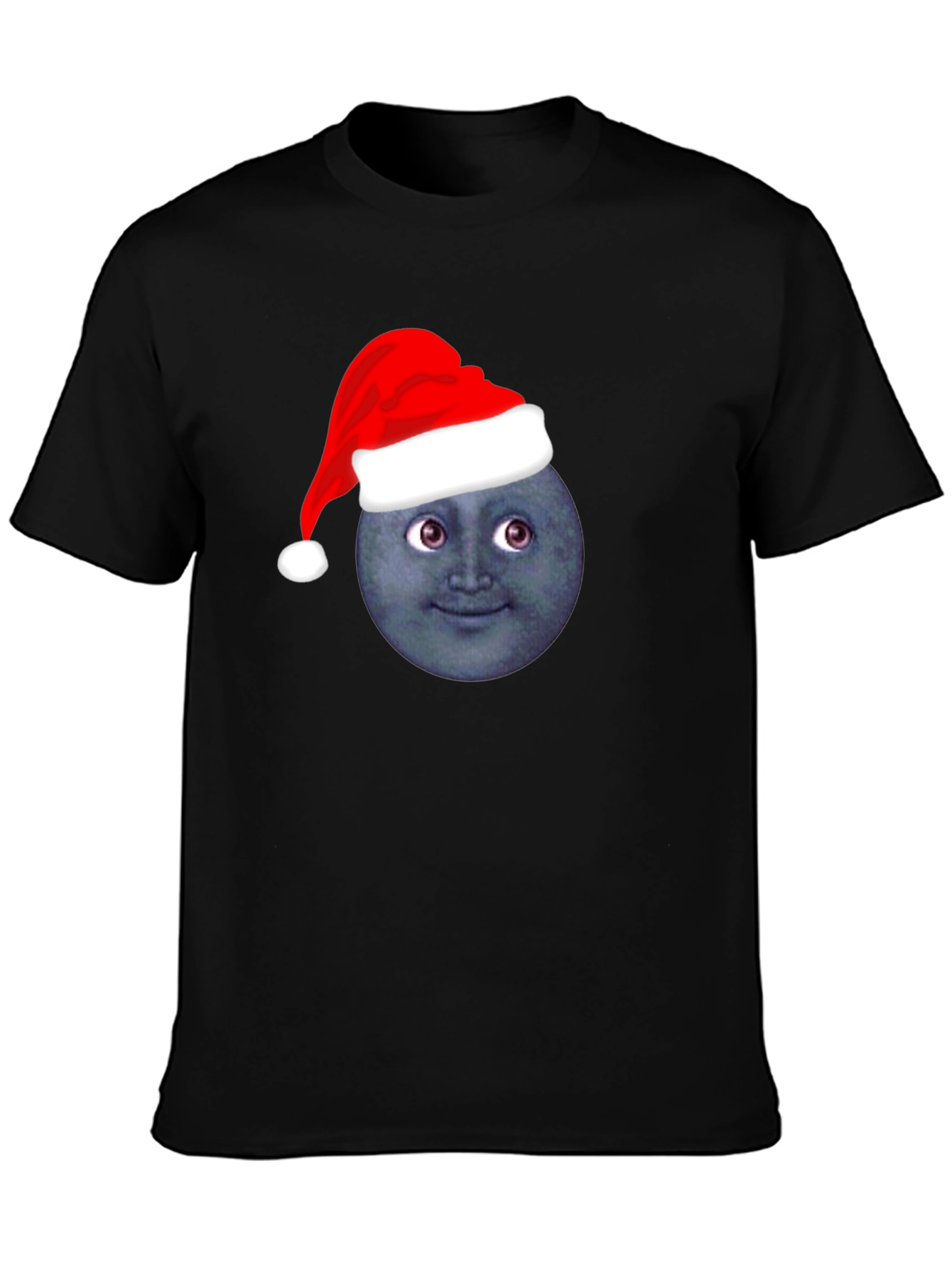 Festive Moon Face T-Shirt - Holiday Cheer!