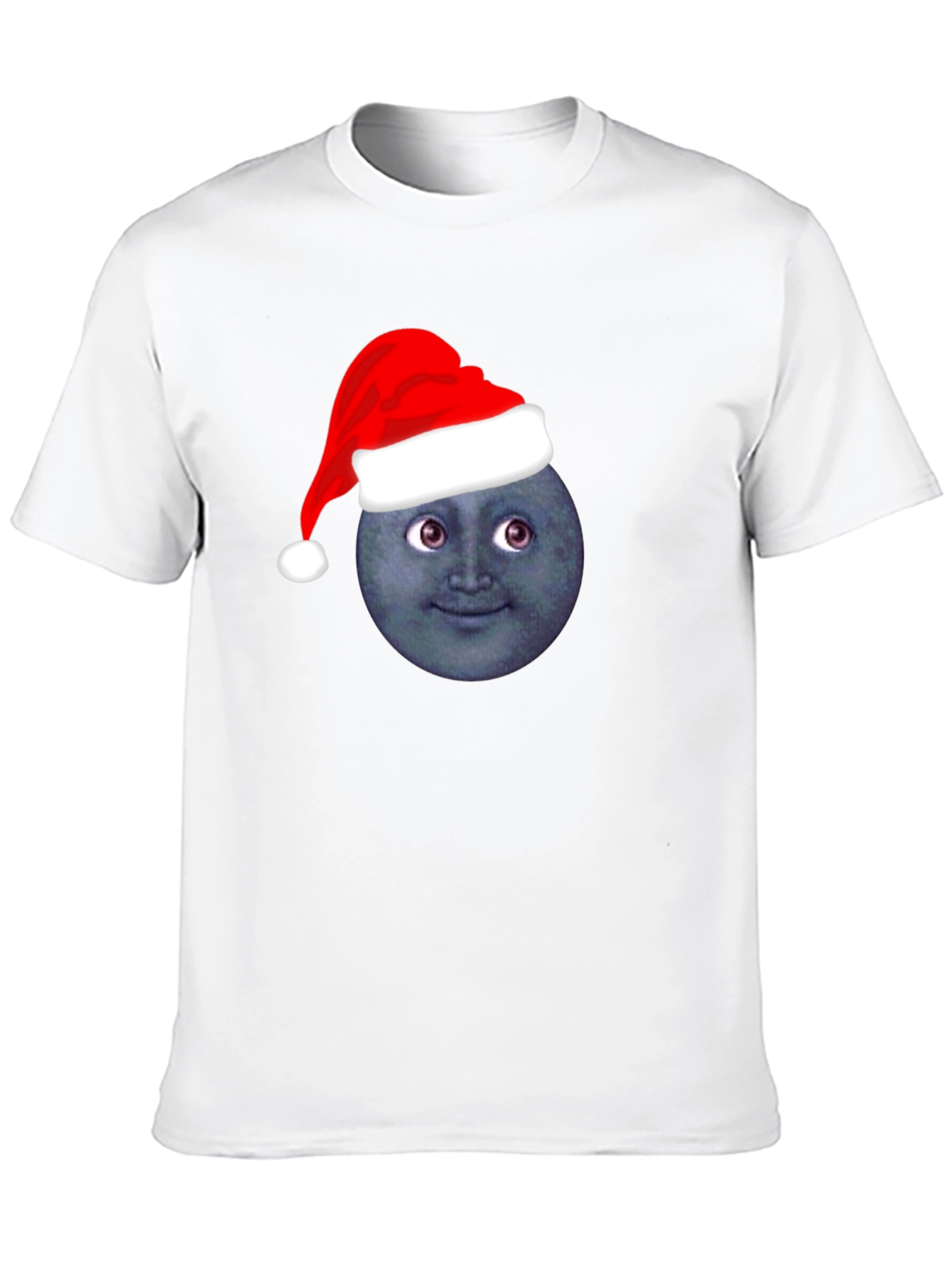 Festive Moon Face T-Shirt - Holiday Cheer!