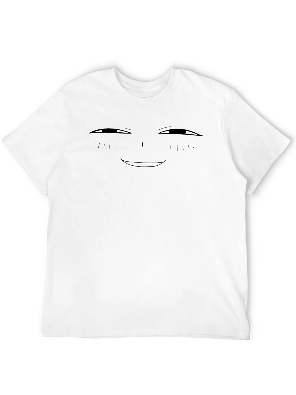 Smug Anime Face Black T-Shirt