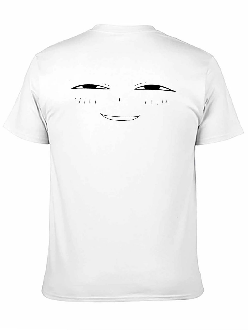 Smug Anime Face Black T-Shirt