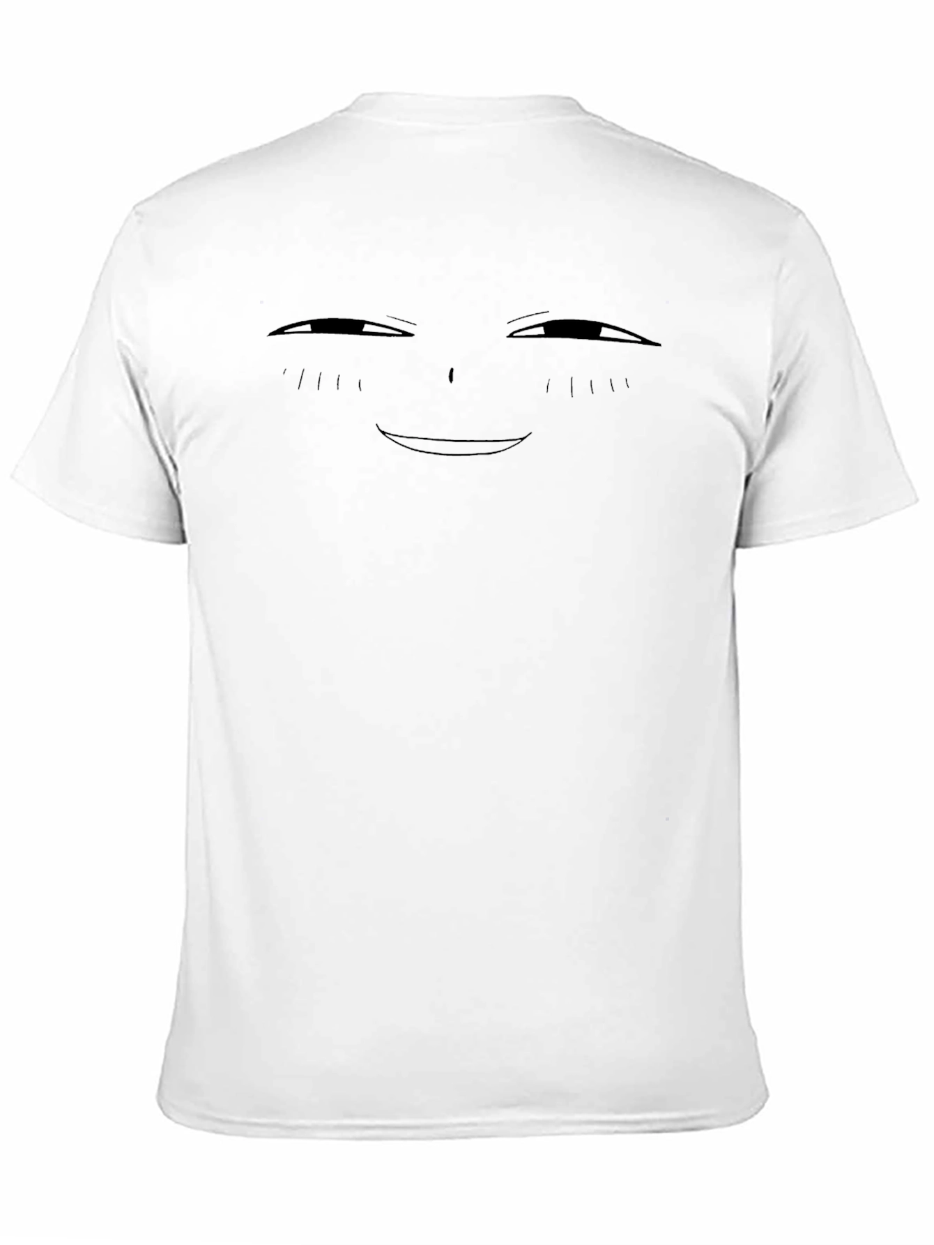 Smug Anime Face Black T-Shirt