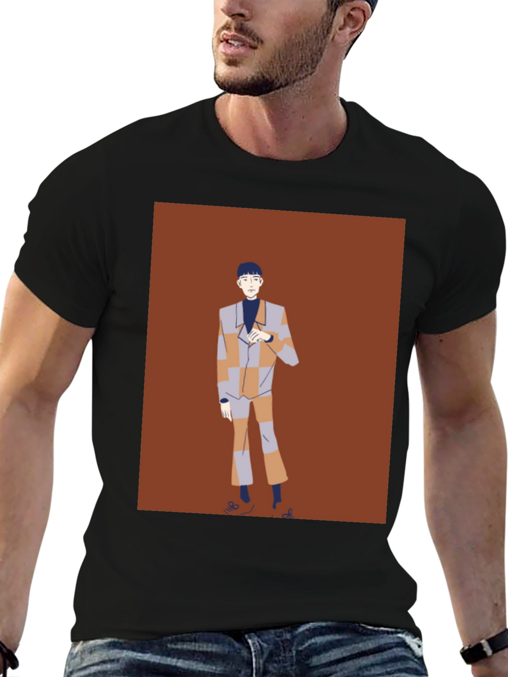 Retro Style Graphic Tee - Unique Fashion Statement