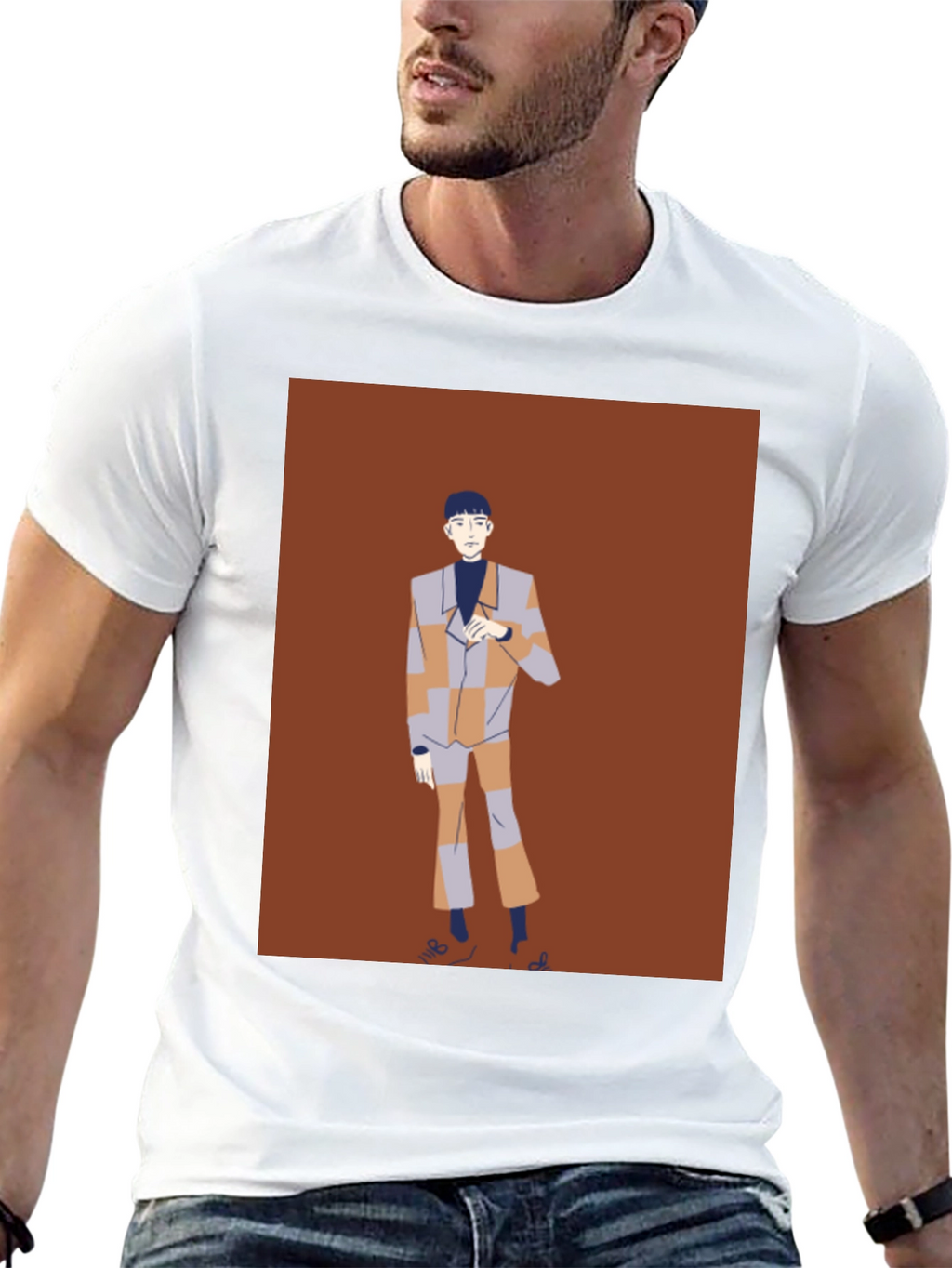 Retro Style Graphic Tee - Unique Fashion Statement