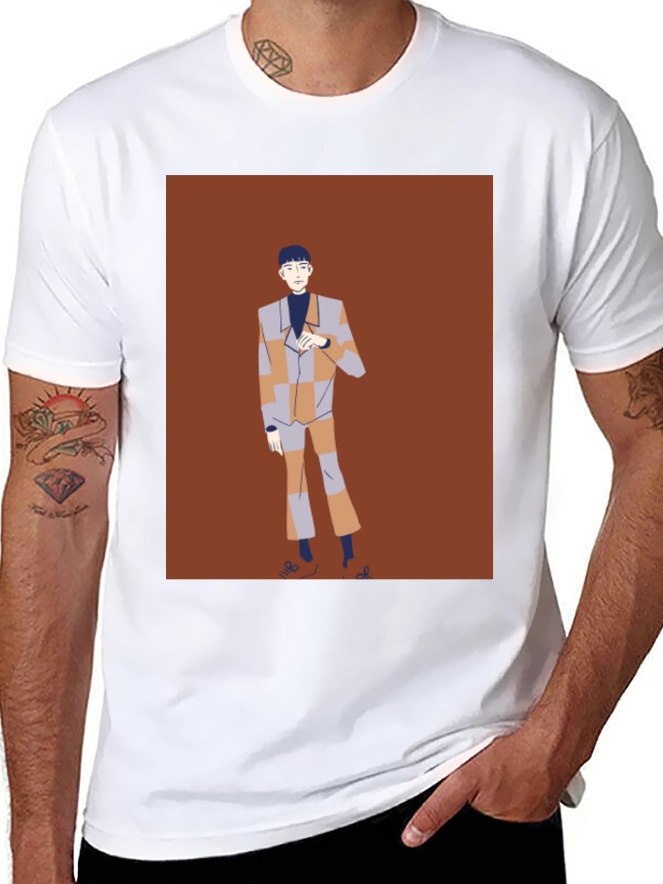 Retro Style Graphic Tee - Unique Fashion Statement
