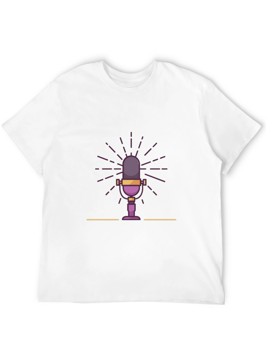 Retro Microphone Graphic T-Shirt