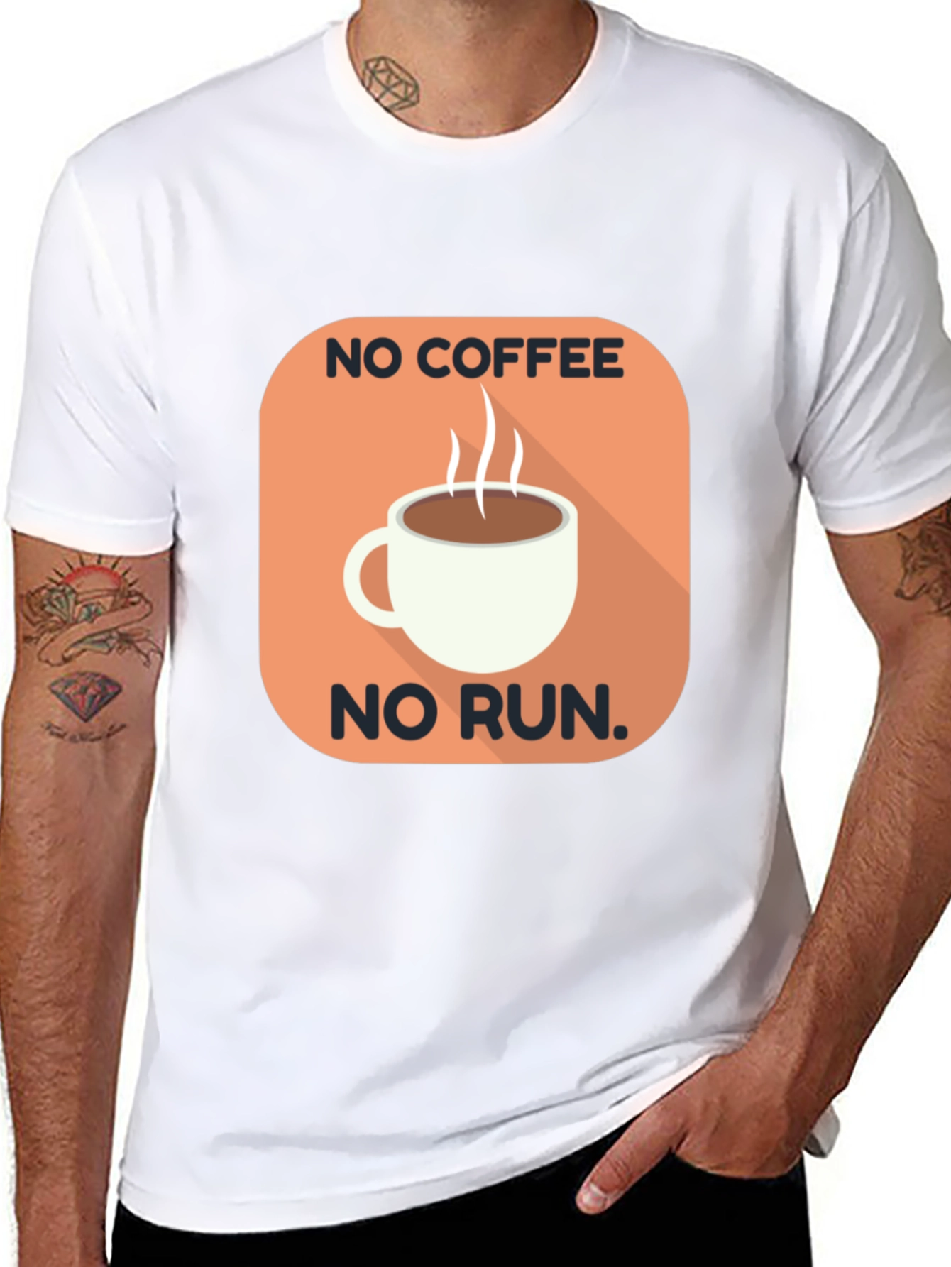 No Coffee No Run T-Shirt - Funny Runners Tee