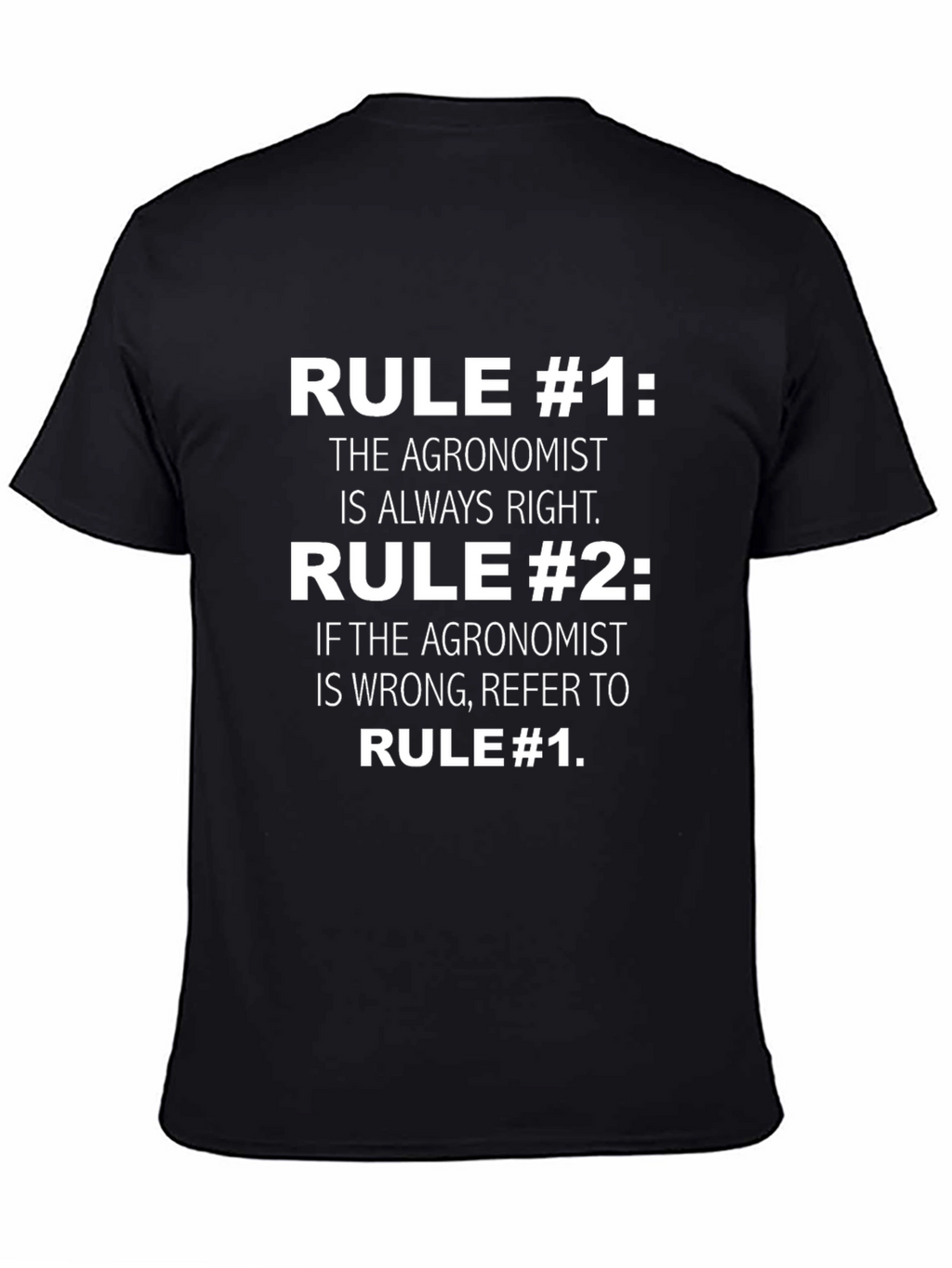 Agronomist Rule T-Shirt: Always Right Edition