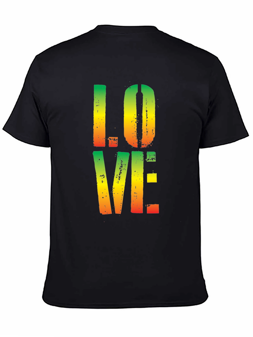Rasta LOVE T-Shirt - Black Cotton Tee