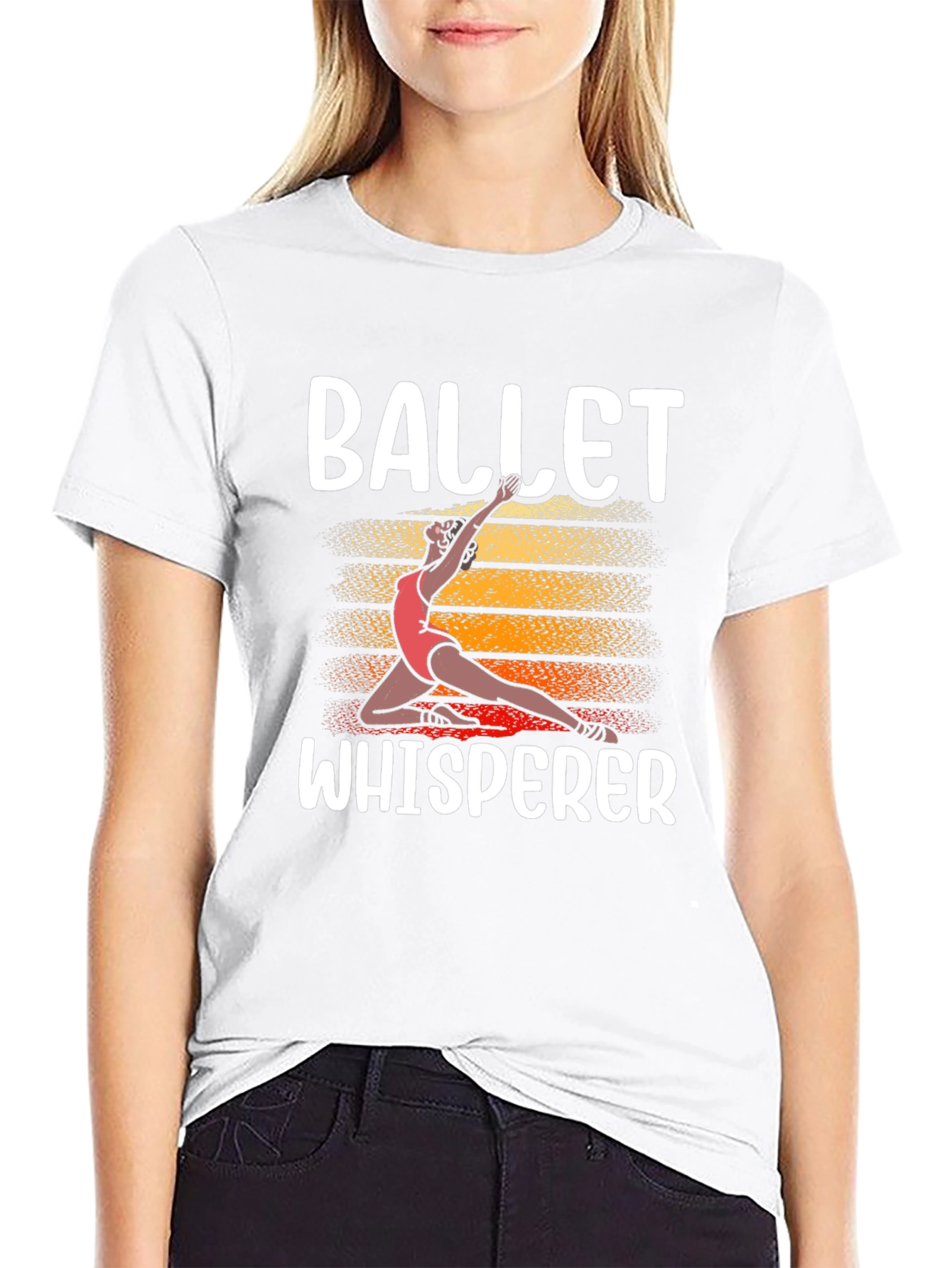 Ballet Whisperer T-Shirt Black Cotton Graphic Tee