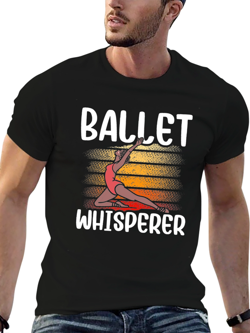 Ballet Whisperer T-Shirt Black Cotton Graphic Tee