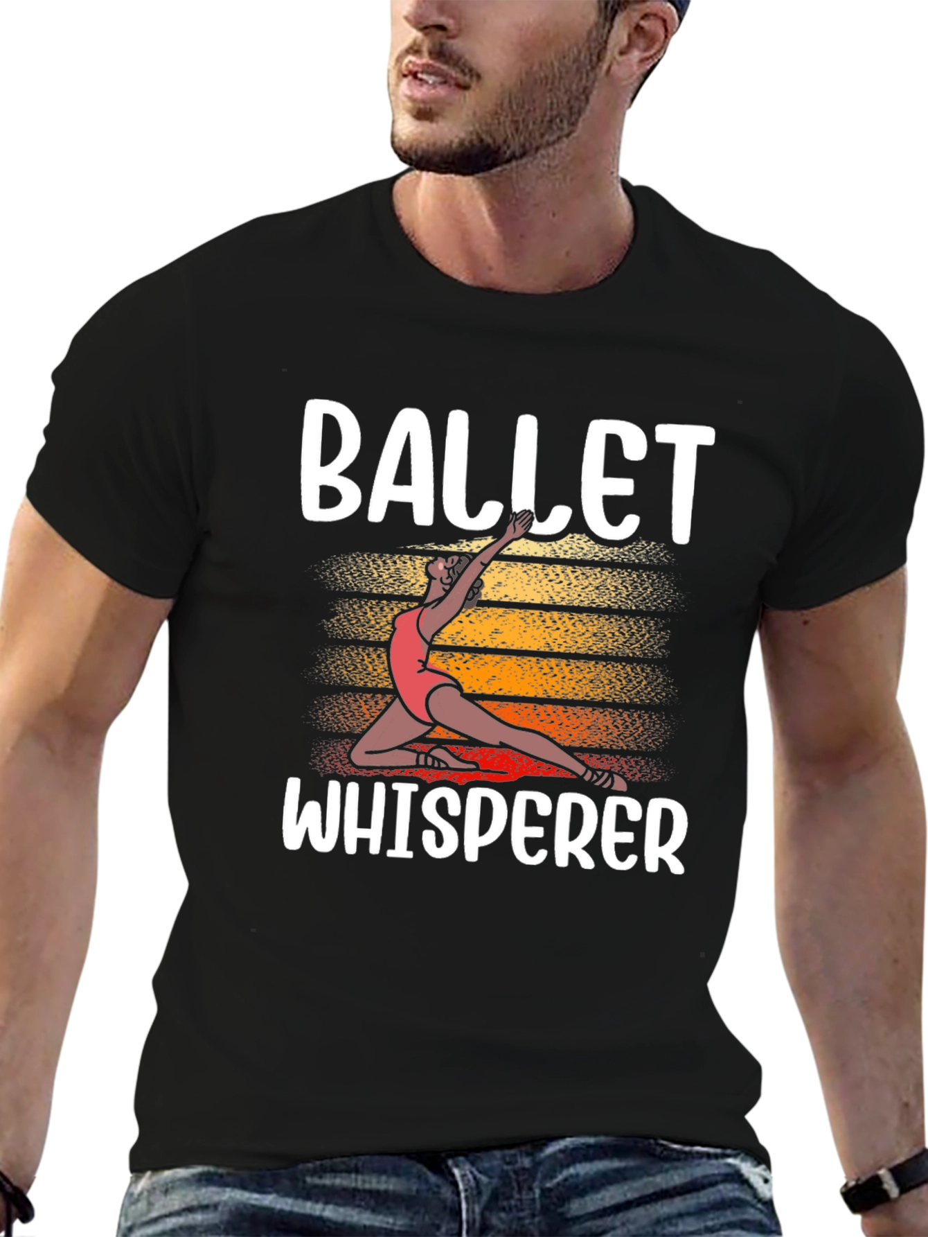 Ballet Whisperer T-Shirt Black Cotton Graphic Tee