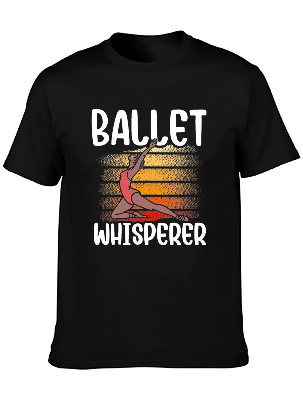 Ballet Whisperer T-Shirt Black Cotton Graphic Tee