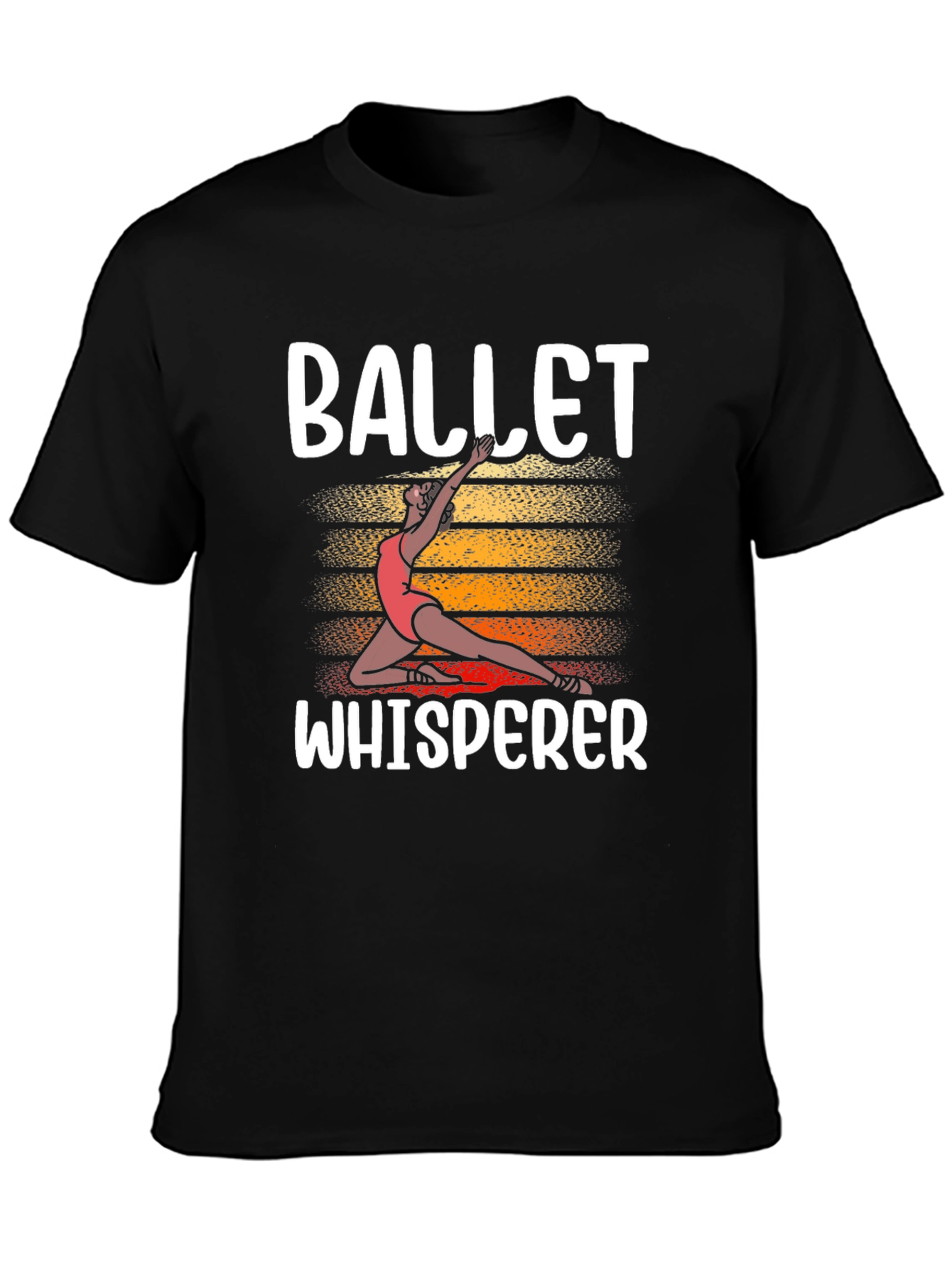 Ballet Whisperer T-Shirt Black Cotton Graphic Tee