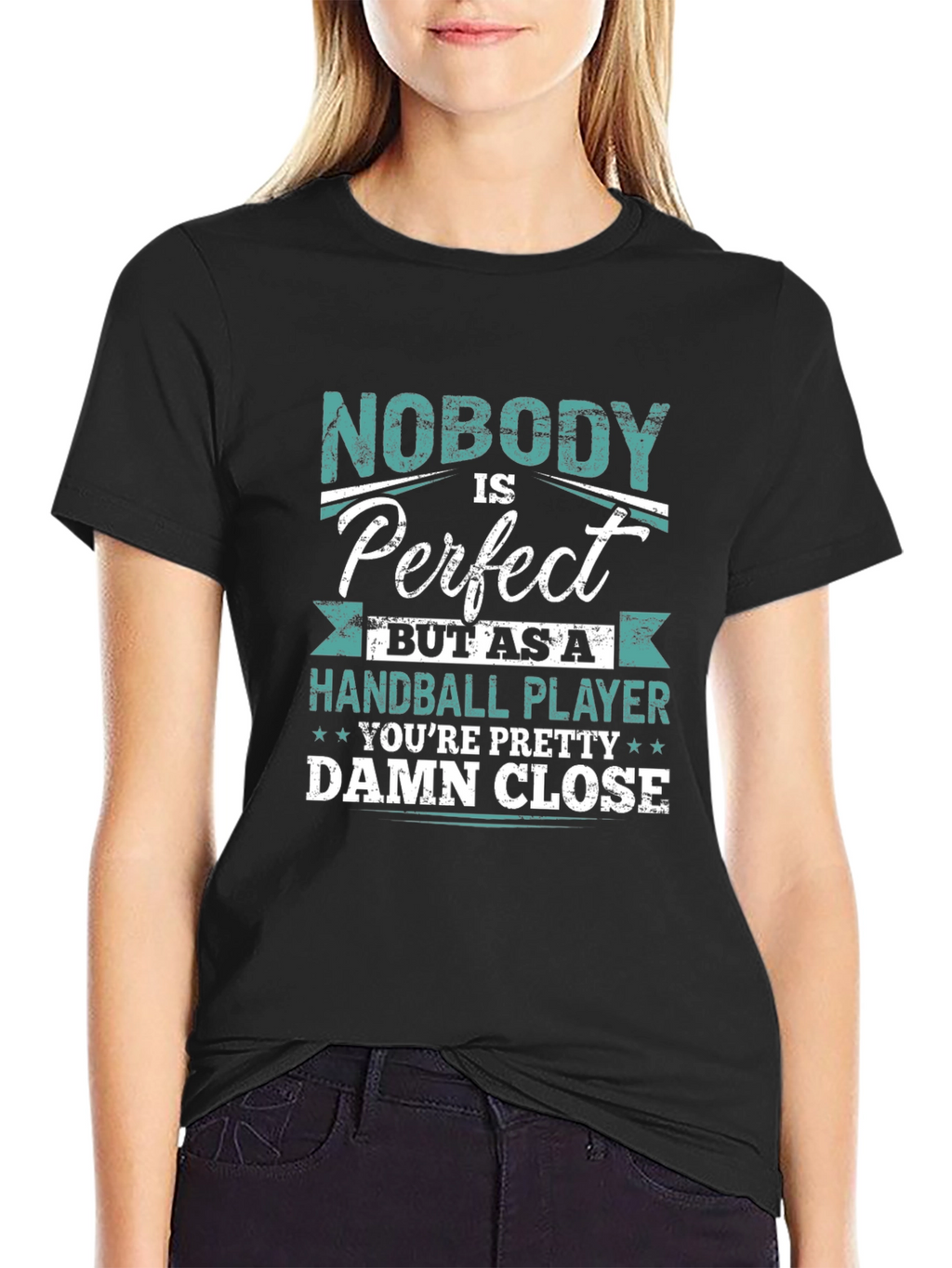 Handball Player Novelty Graphic T-Shirt